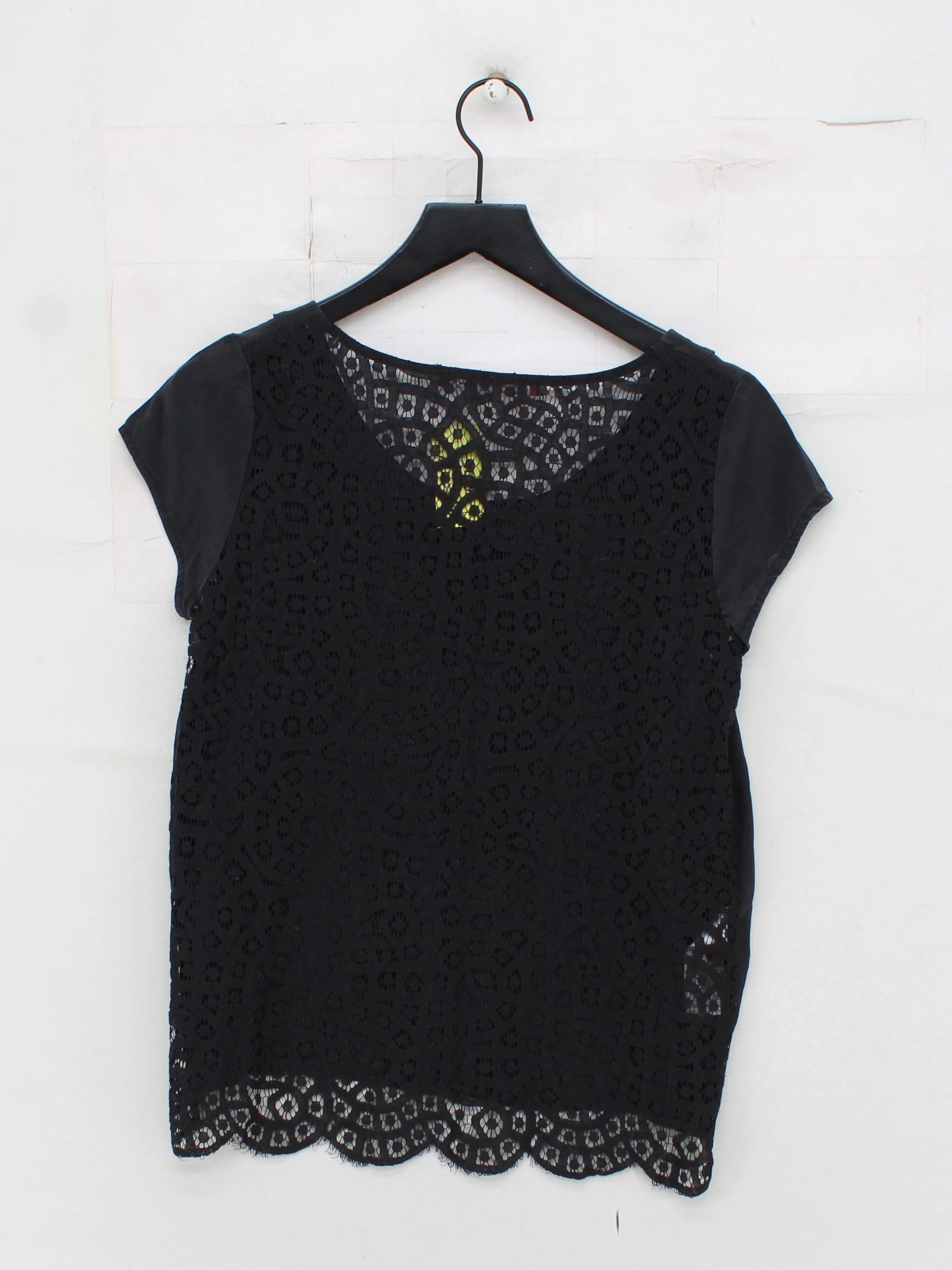 Comptoir Des Cotonniers Women's Blouse M Black Silk with Cotton, Polyamide Basic - Image 2