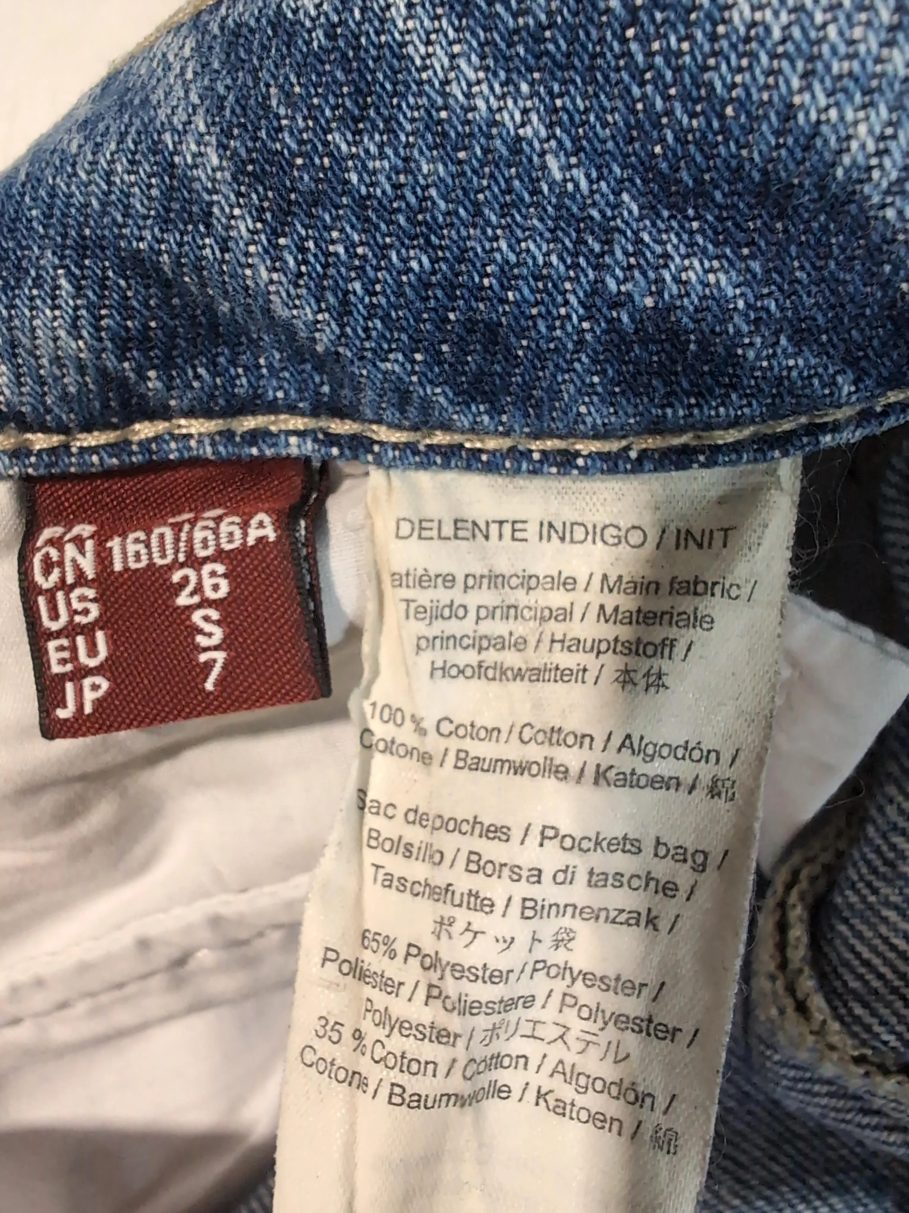 Comptoir Des Cotonniers Women's Jeans UK 8 Blue 100% Cotton Wide-Leg - Image 6