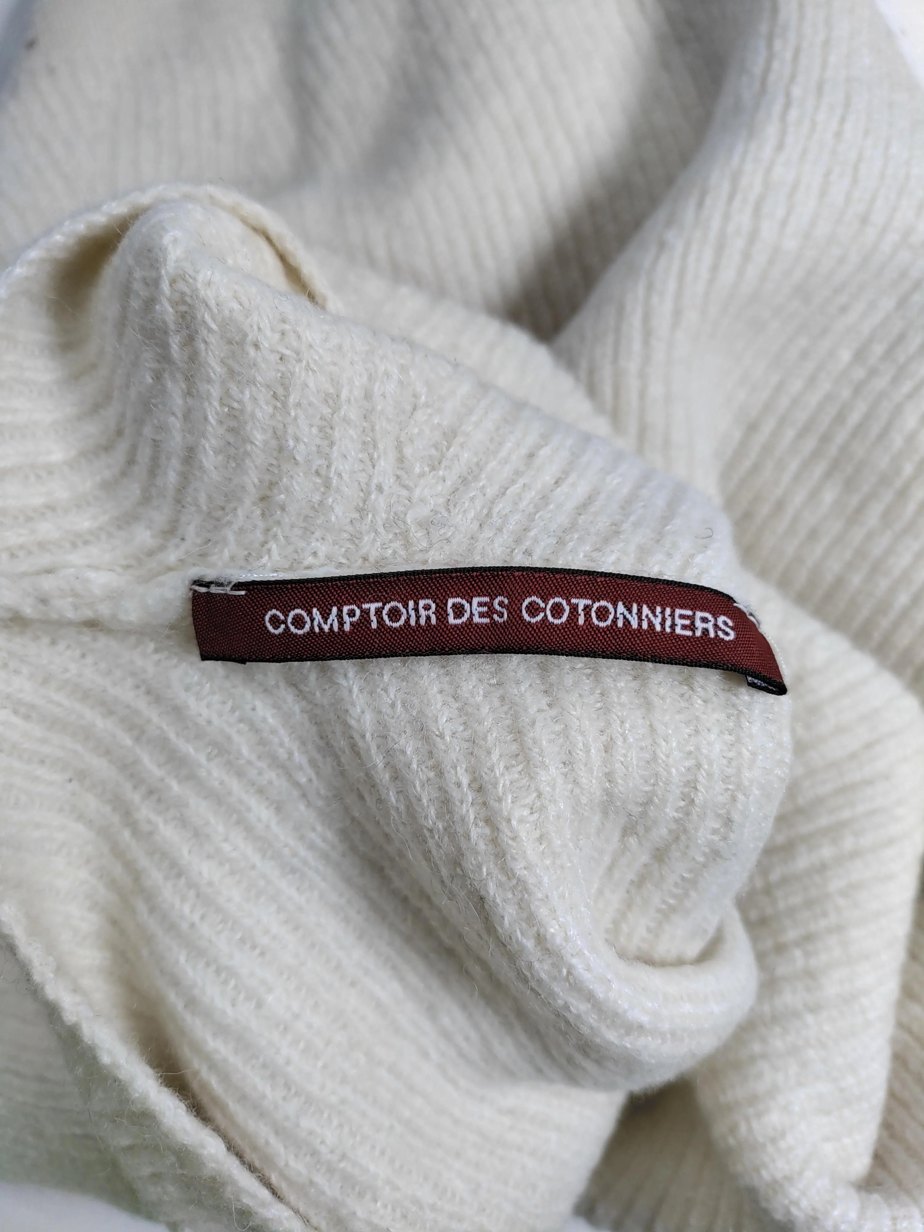 Comptoir Des Cotonniers Women's Jumper M Cream Wool - Image 6