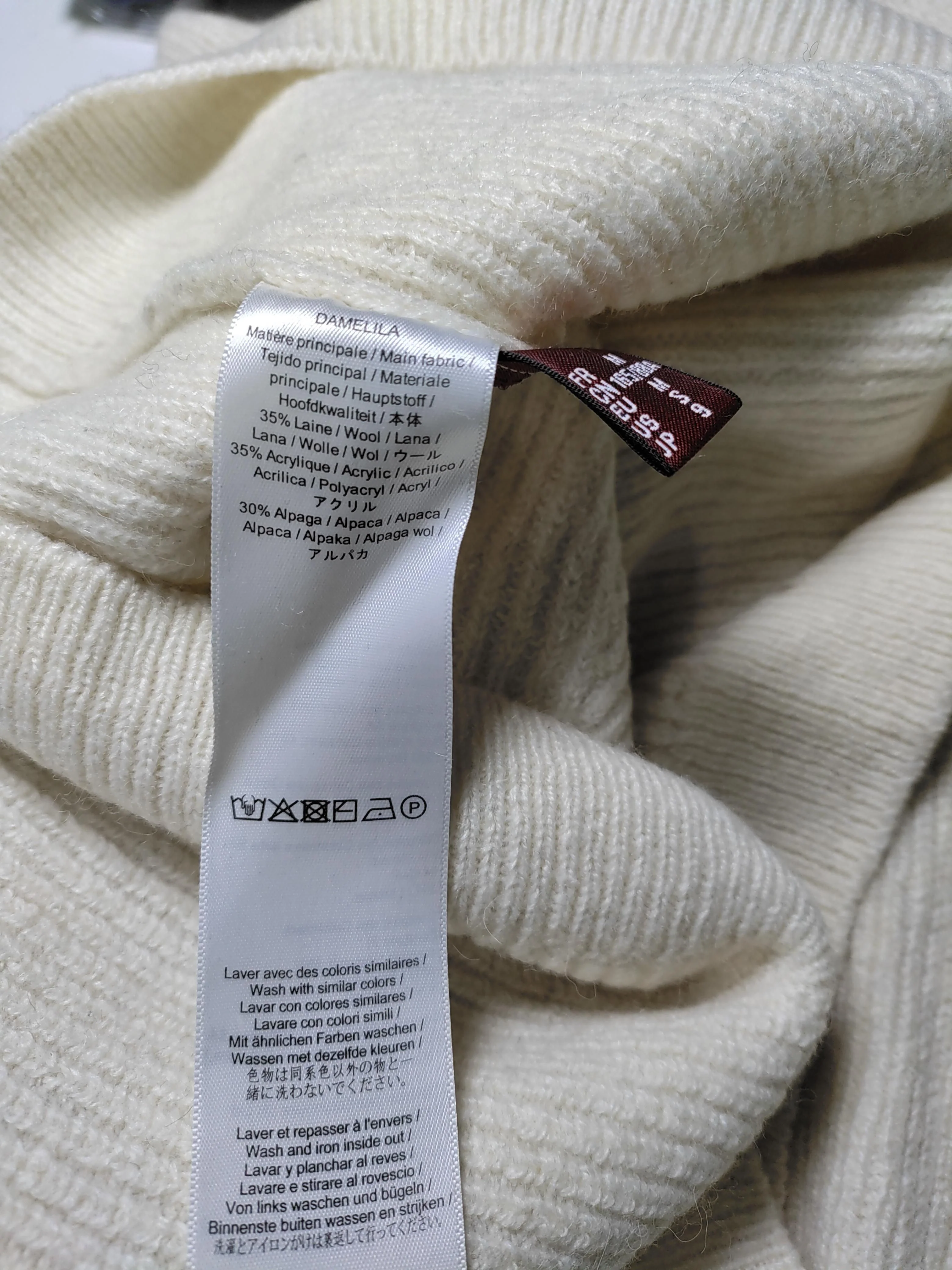 Comptoir Des Cotonniers Women's Jumper M Cream Wool - Image 7