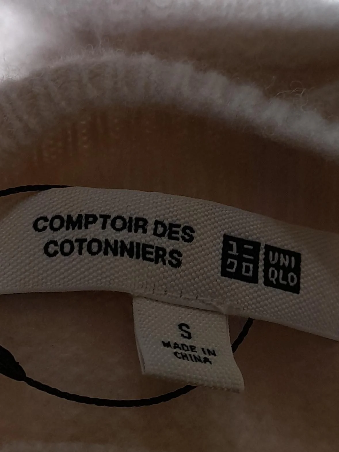 Comptoir Des Cotonniers Women's Jumper S Cream 100% Wool High Neck Pullover - Image 6