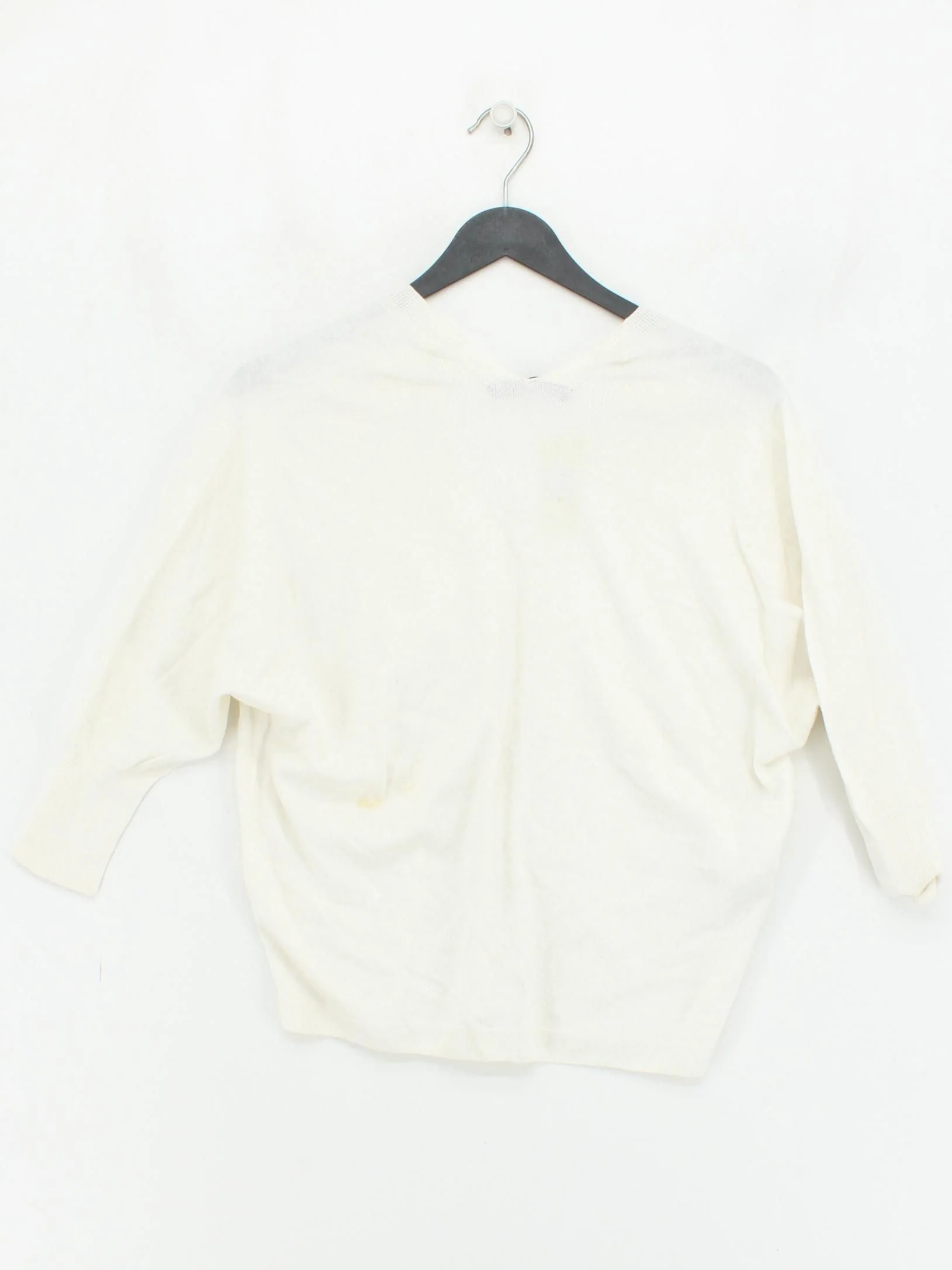 Comptoir Des Cotonniers Women's Jumper XS Cream Cotton with Cashmere Pullover - Image 2