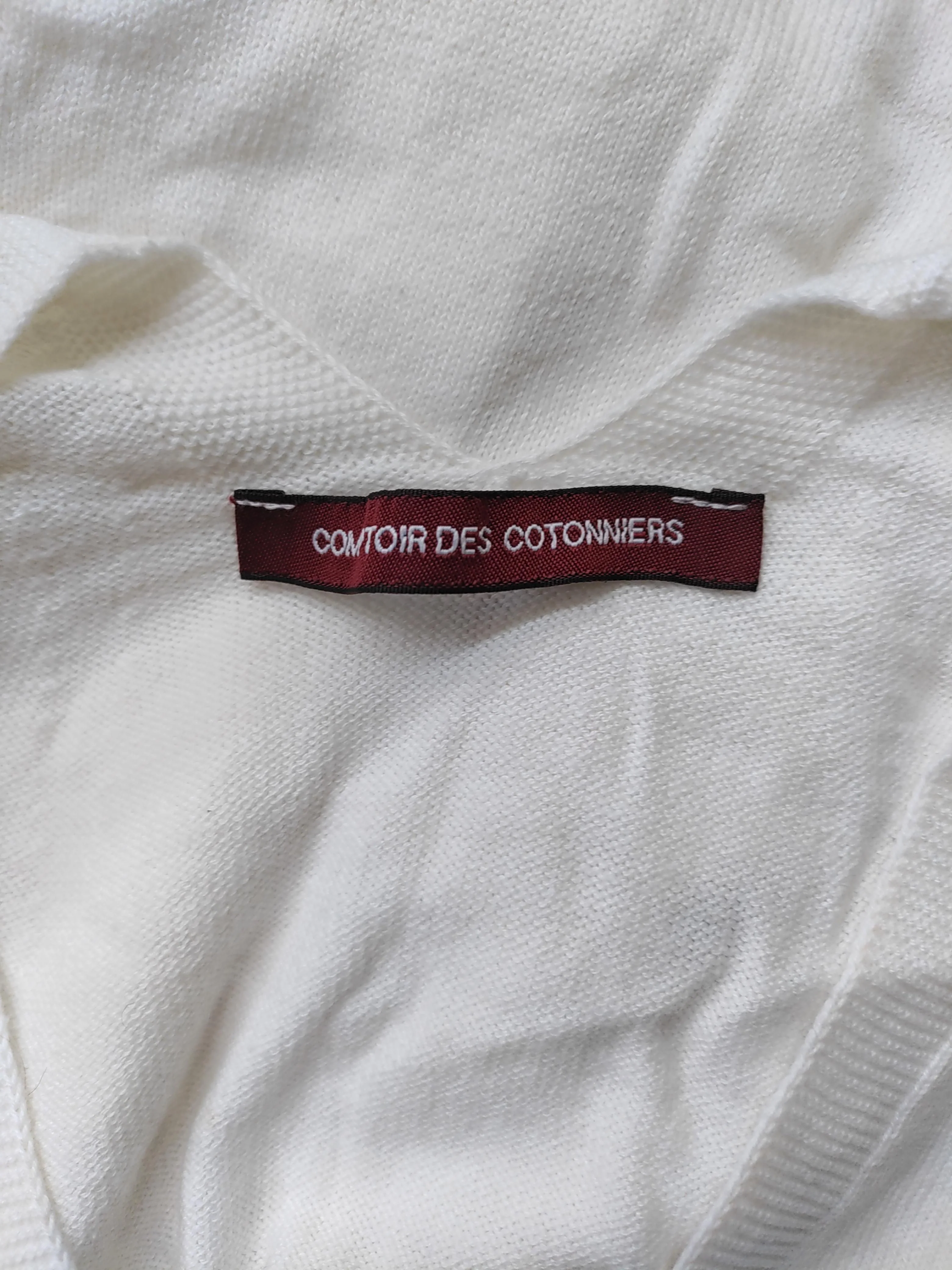 Comptoir Des Cotonniers Women's Jumper XS Cream Cotton with Cashmere Pullover - Image 6