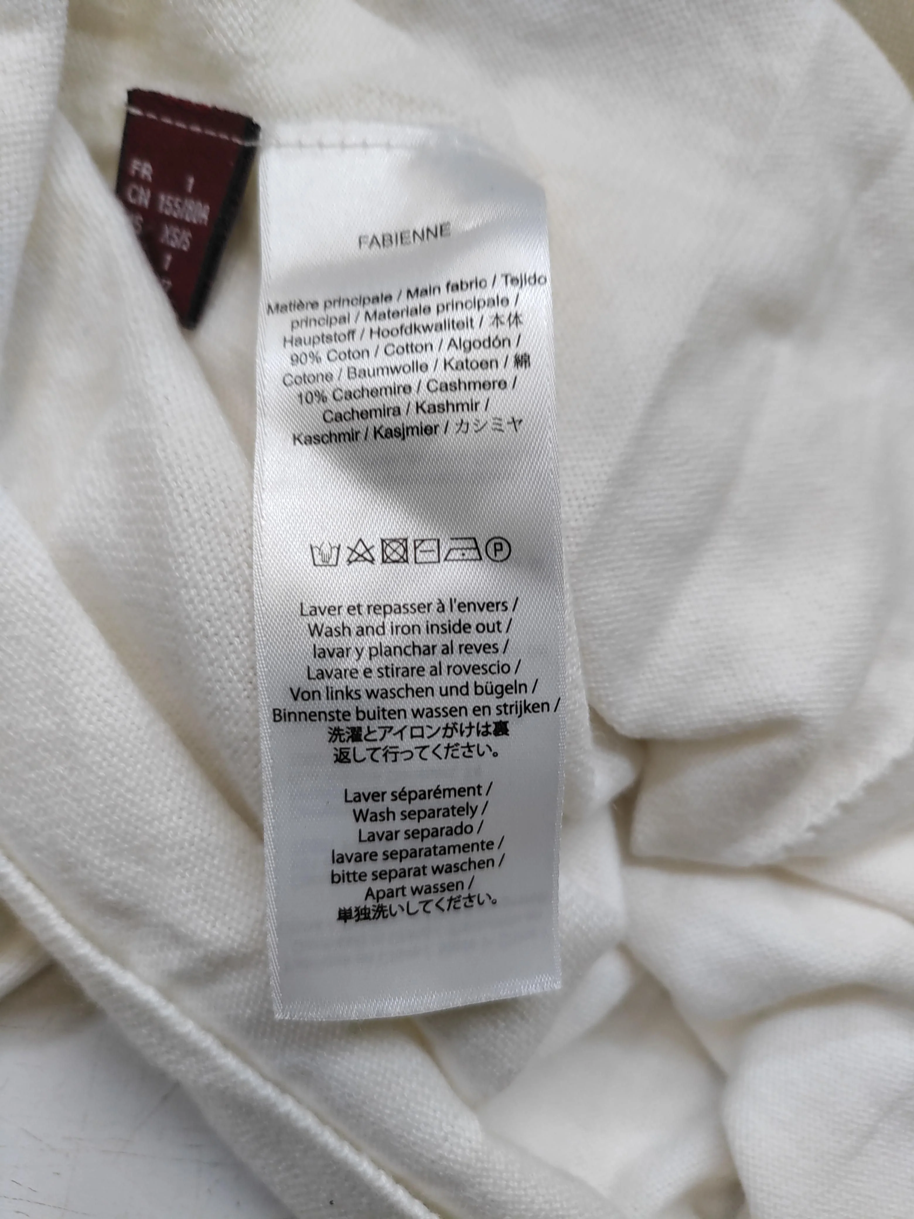 Comptoir Des Cotonniers Women's Jumper XS Cream Cotton with Cashmere Pullover - Image 7