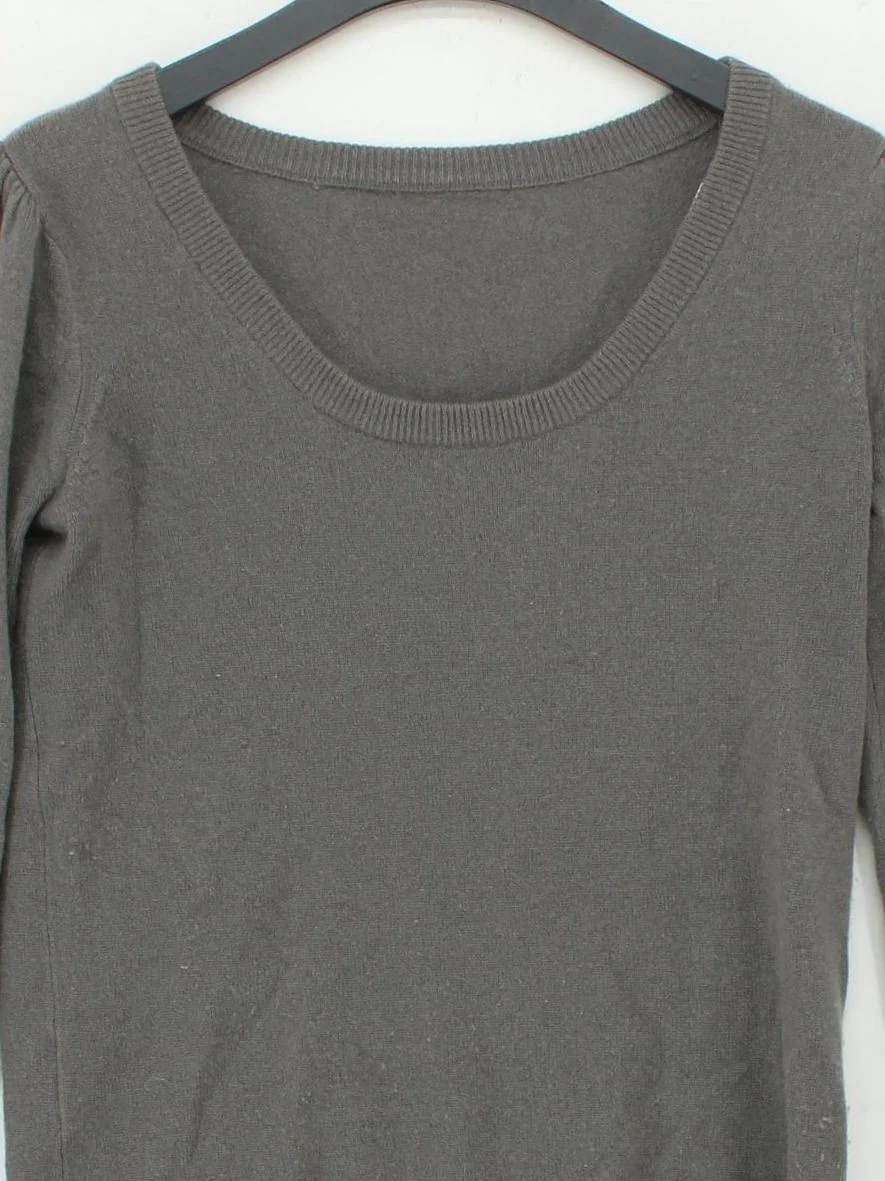 Comptoir Des Cotonniers Women's Jumper XXS Grey 100% Cashmere Pullover - Image 3