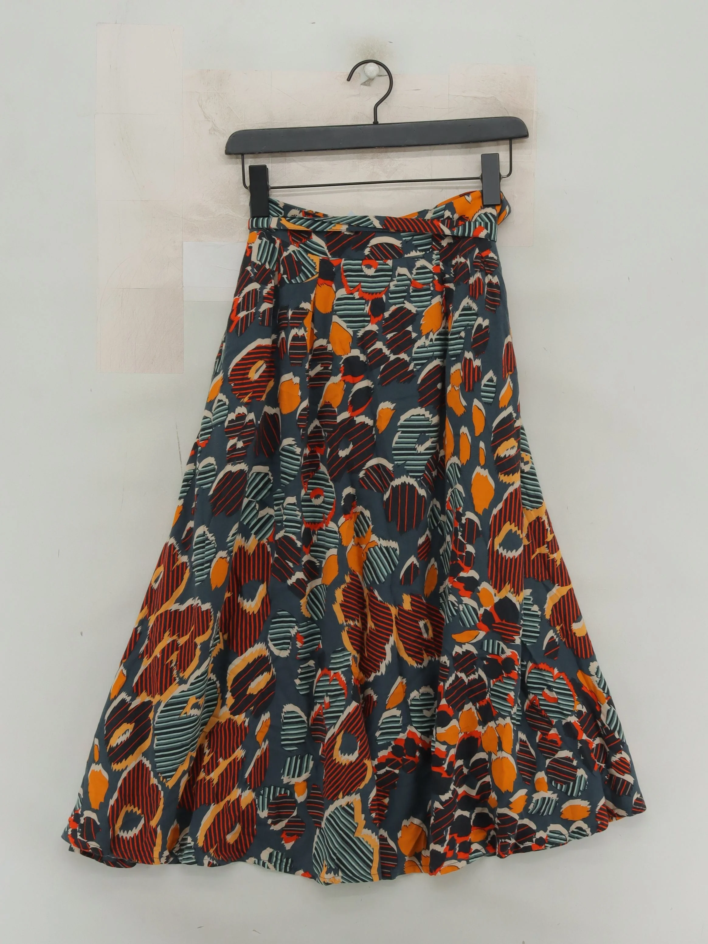 Comptoir Des Cotonniers Women's Midi Skirt UK 12 Multi 100% Viscose Midi A-Line - Image 2