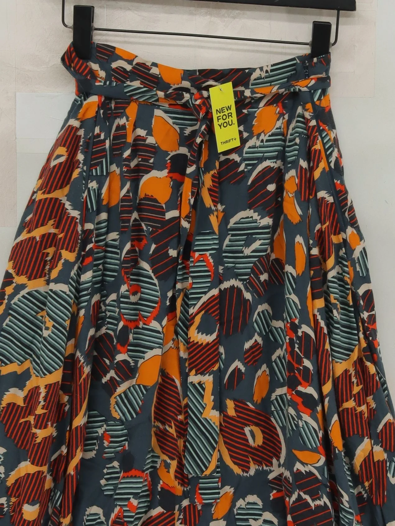 Comptoir Des Cotonniers Women's Midi Skirt UK 12 Multi 100% Viscose Midi A-Line - Image 3