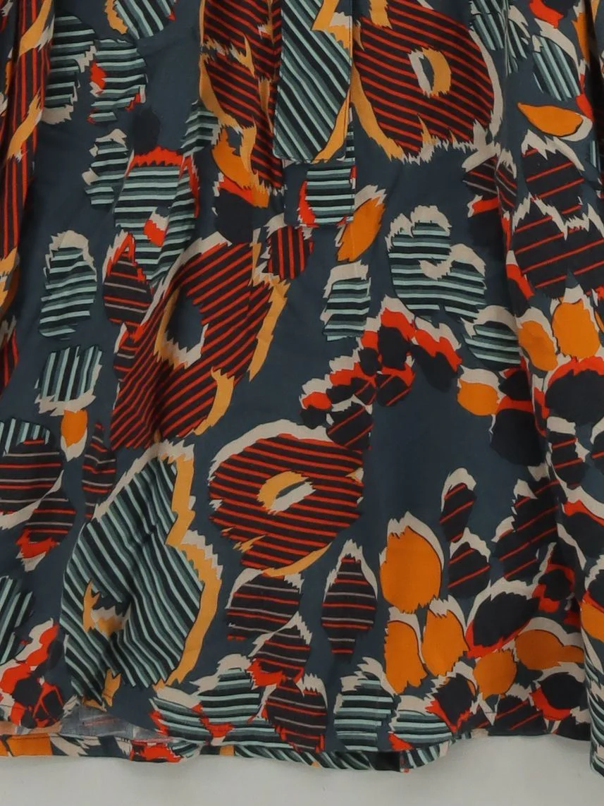 Comptoir Des Cotonniers Women's Midi Skirt UK 12 Multi 100% Viscose Midi A-Line - Image 4