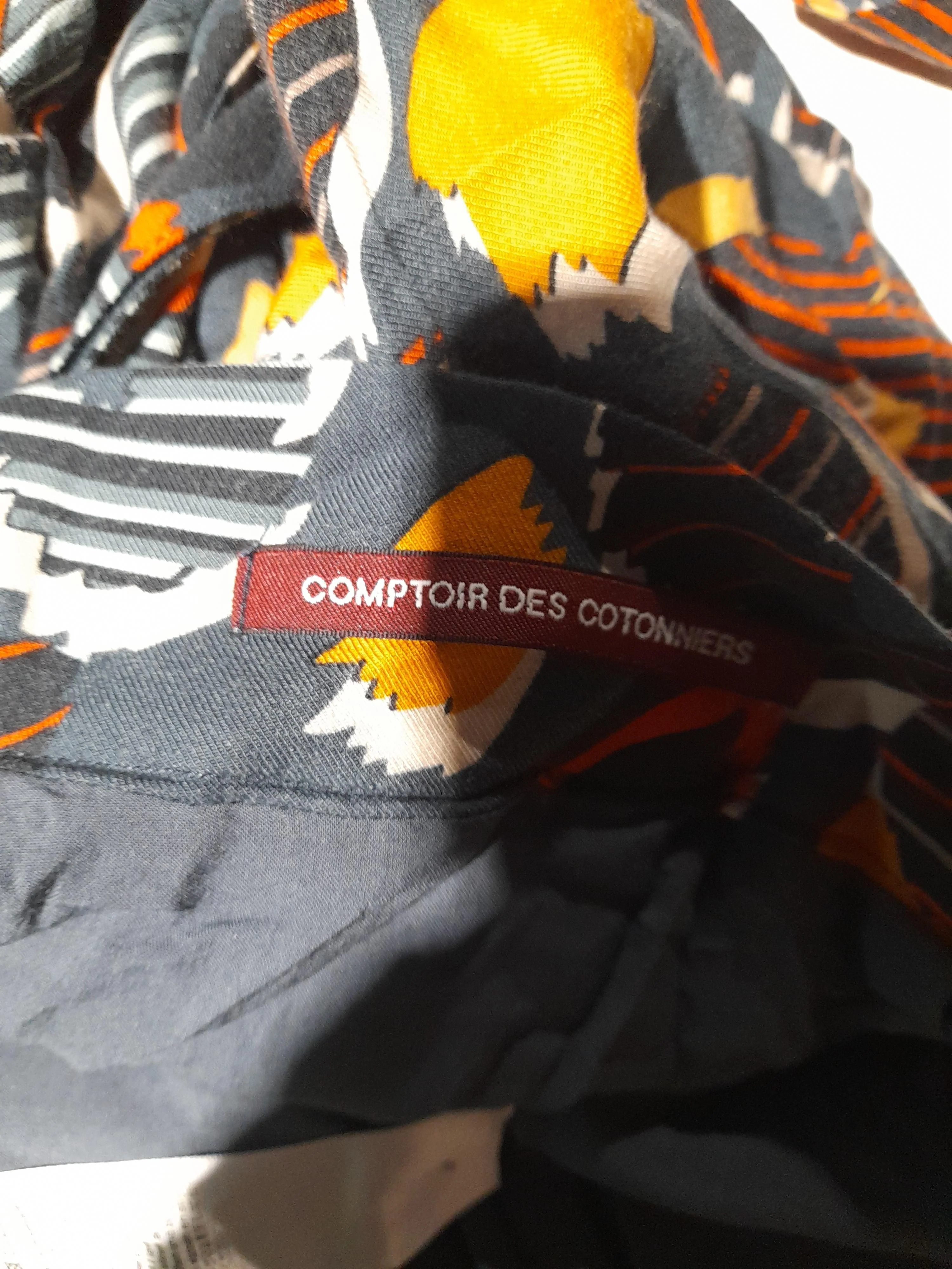 Comptoir Des Cotonniers Women's Midi Skirt UK 12 Multi 100% Viscose Midi A-Line - Image 5