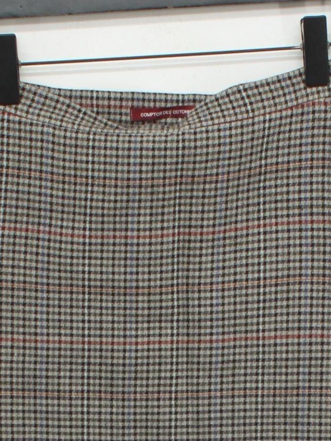 Comptoir Des Cotonniers Women's Mini Skirt M Grey Wool - Image 3