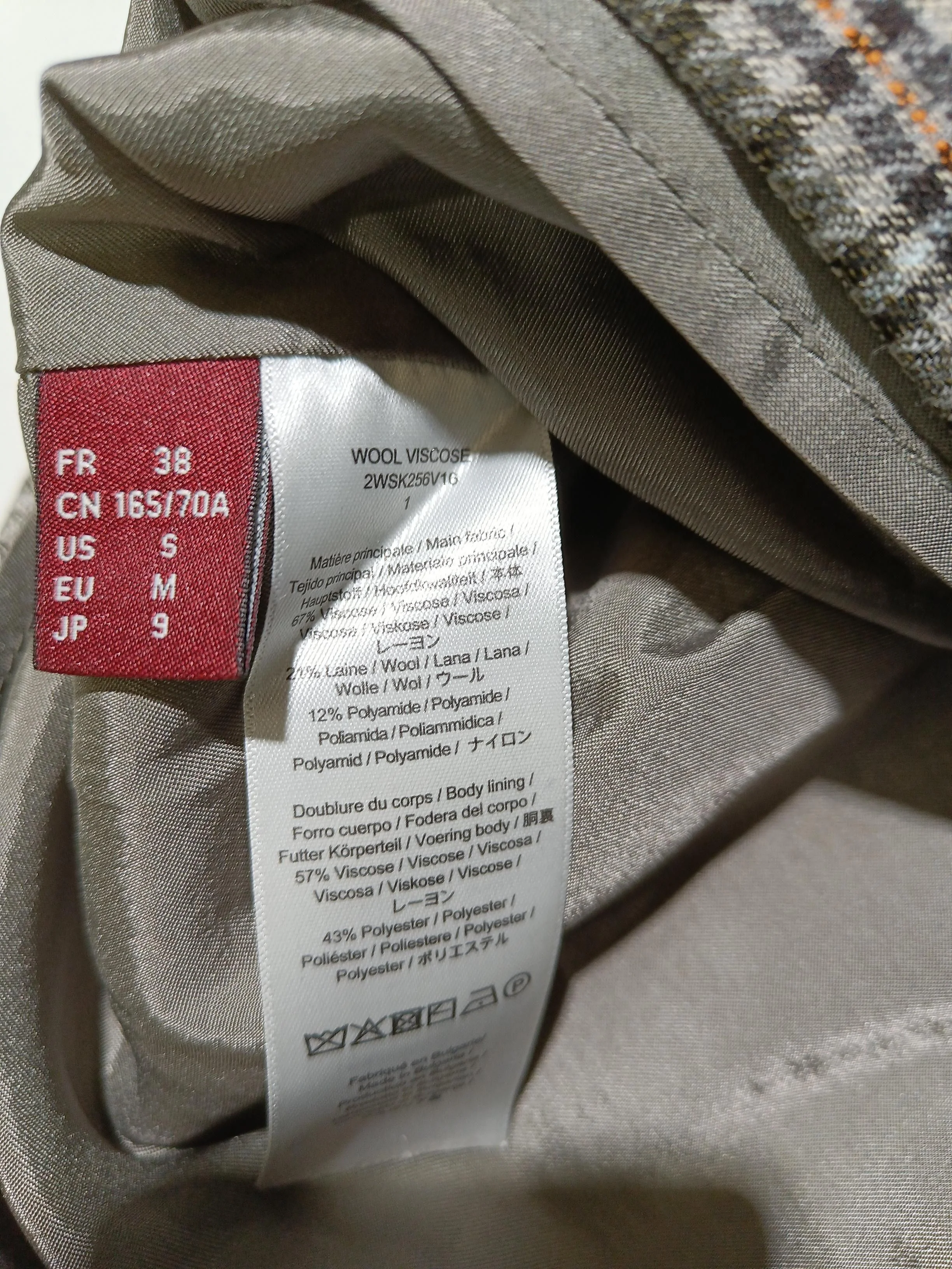 Comptoir Des Cotonniers Women's Mini Skirt M Grey Wool - Image 6