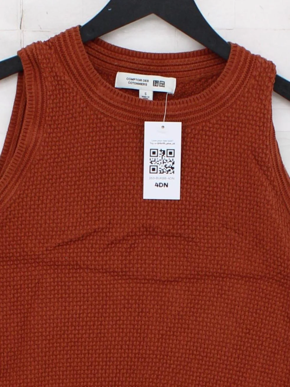 Comptoir Des Cotonniers Women's Top S Orange 100% Other Basic - Image 3