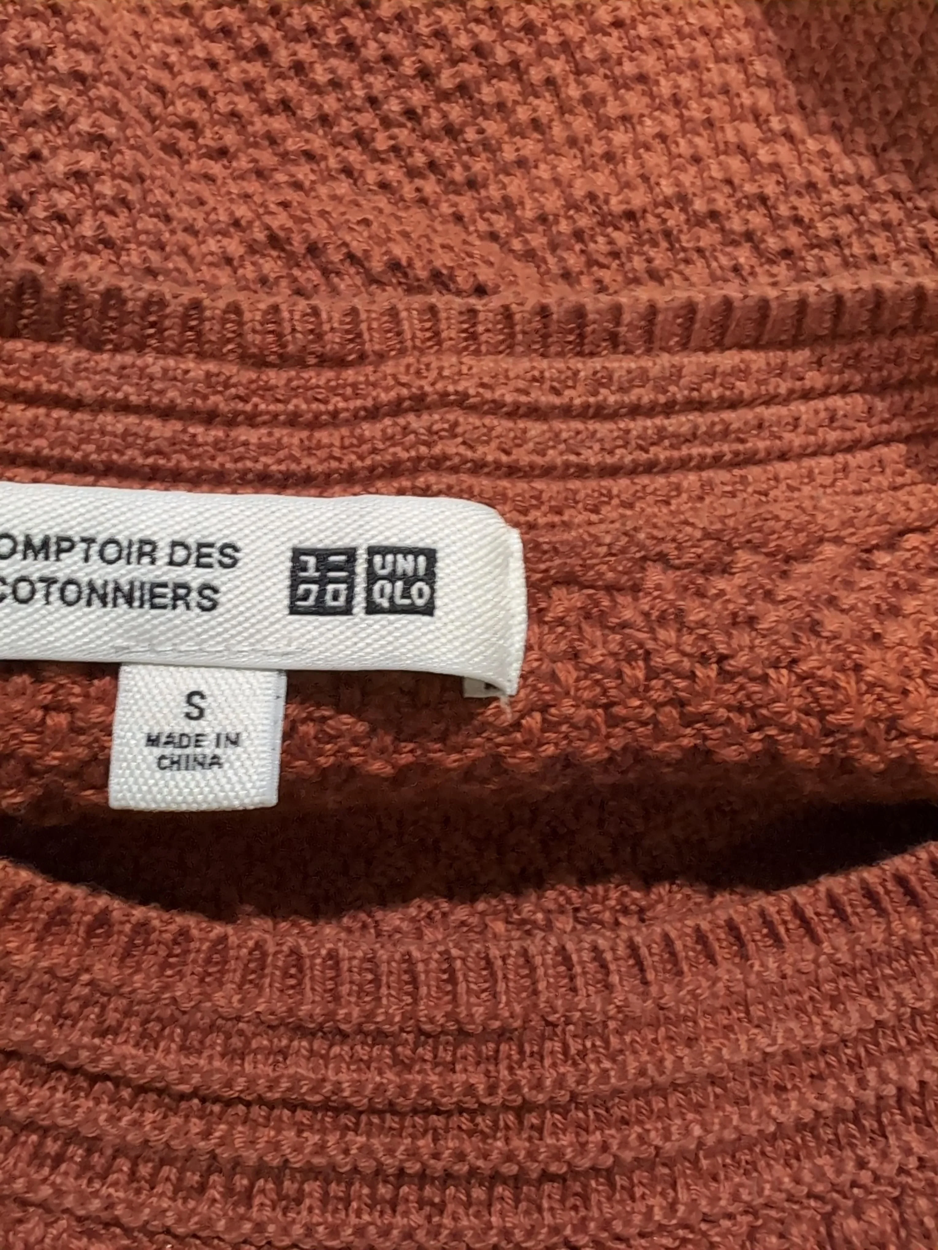 Comptoir Des Cotonniers Women's Top S Orange 100% Other Basic - Image 5