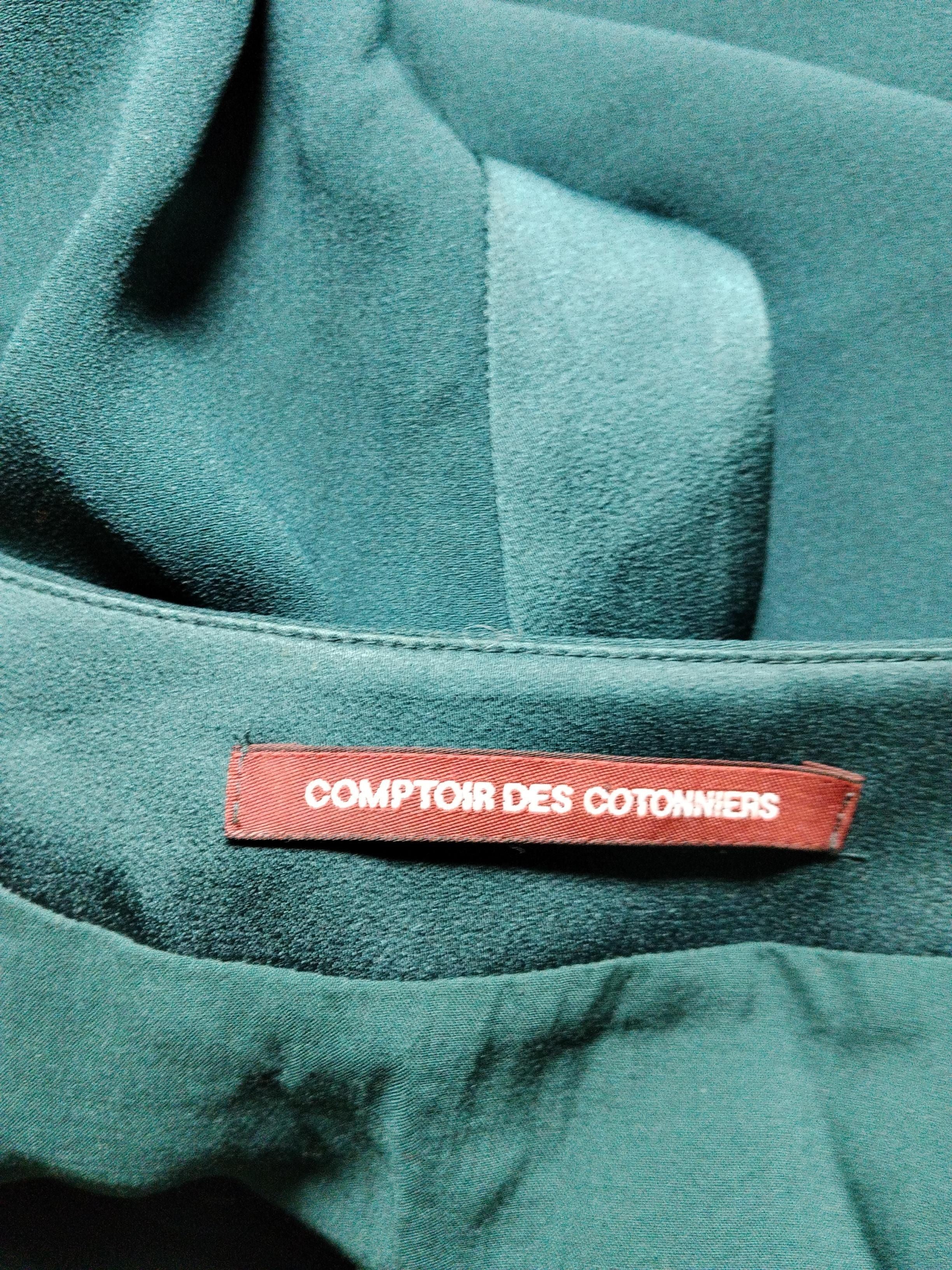Comptoir des Cotonniers Wrap Mini Dress M in Green - Image 5