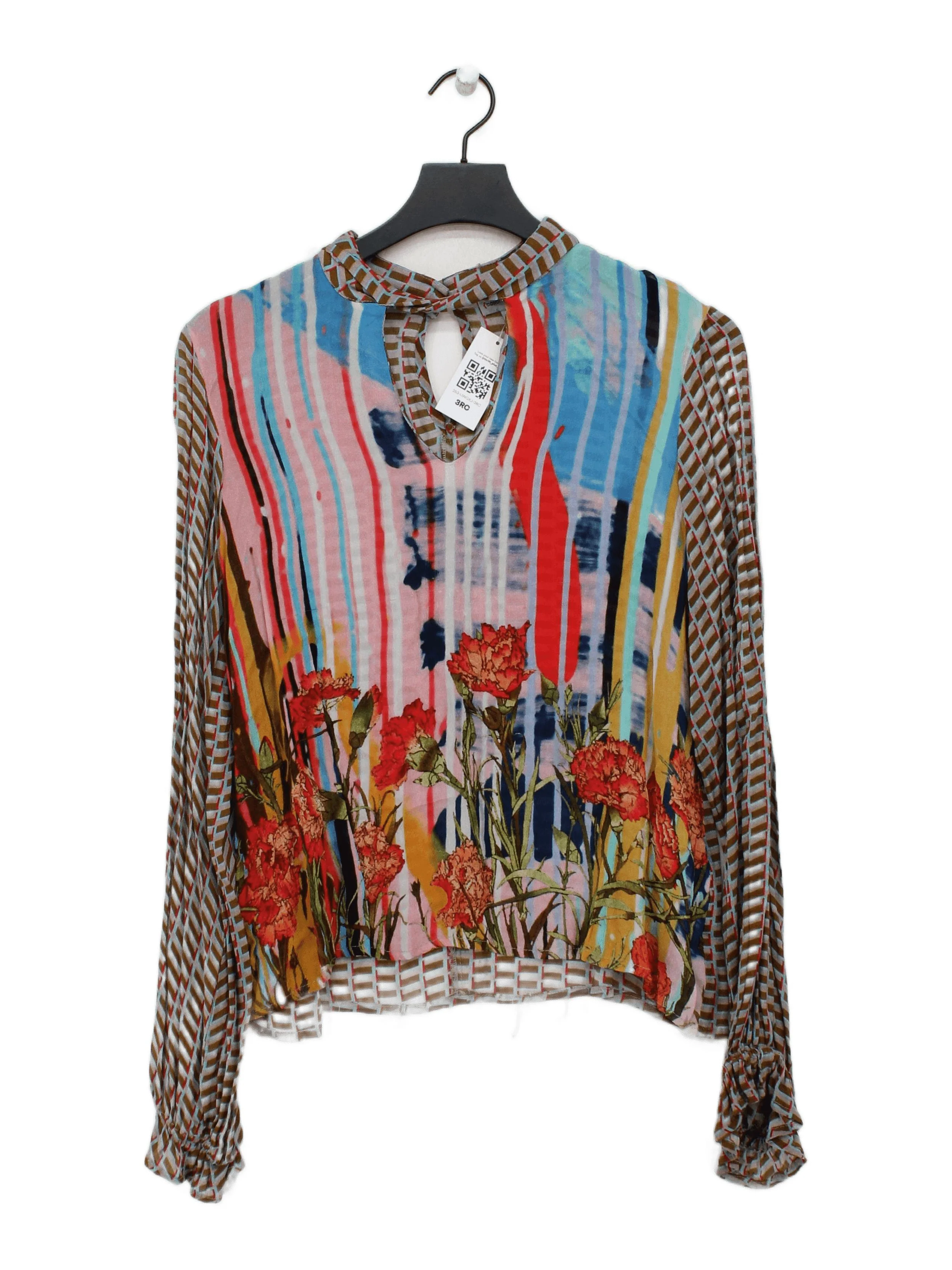 Conditions Apply Women's Top UK 12 Multi 100% Viscose Basic