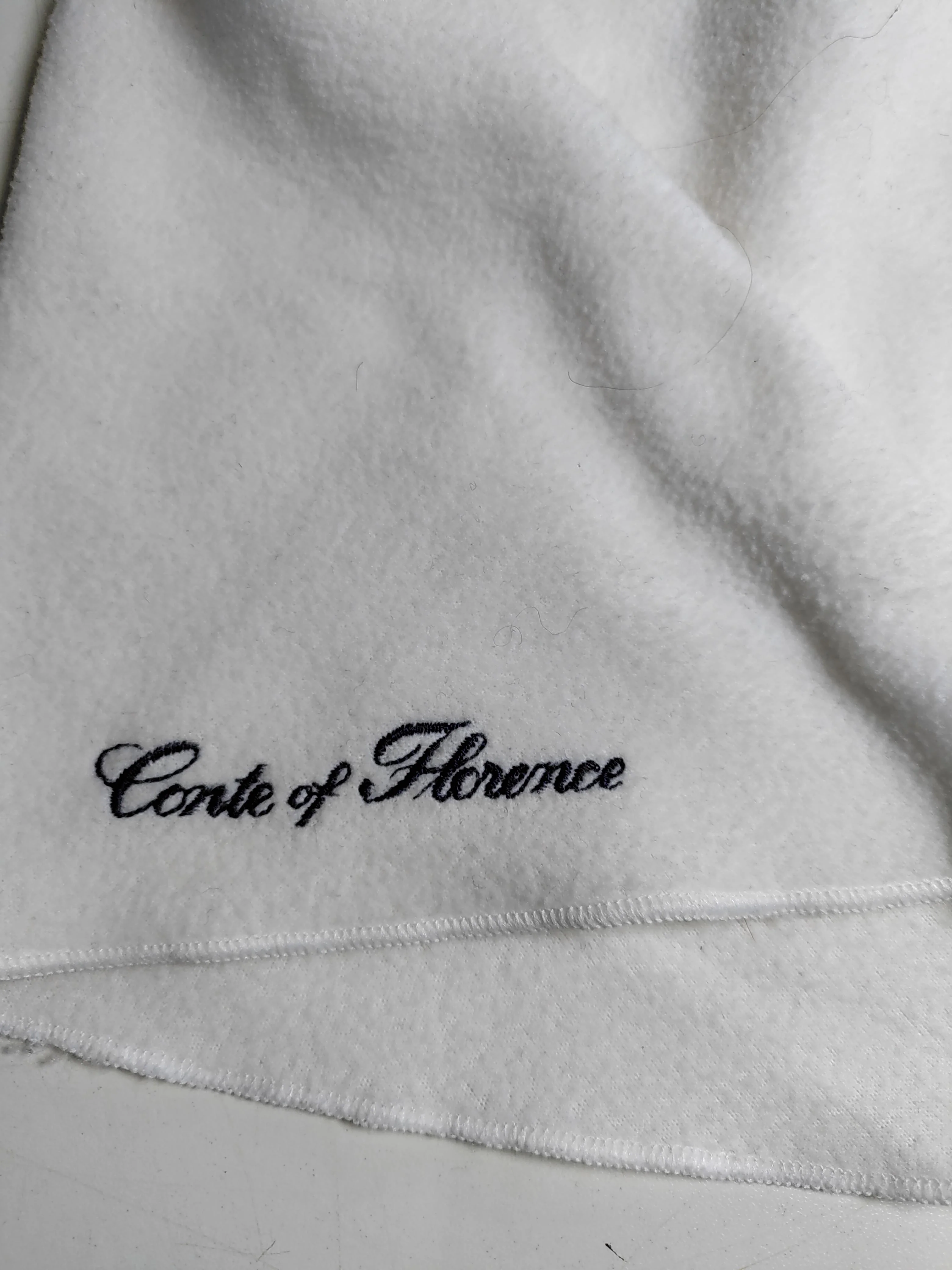 Conte Of Florence Men's Scarf White 100% Polyester Scarf - Image 5
