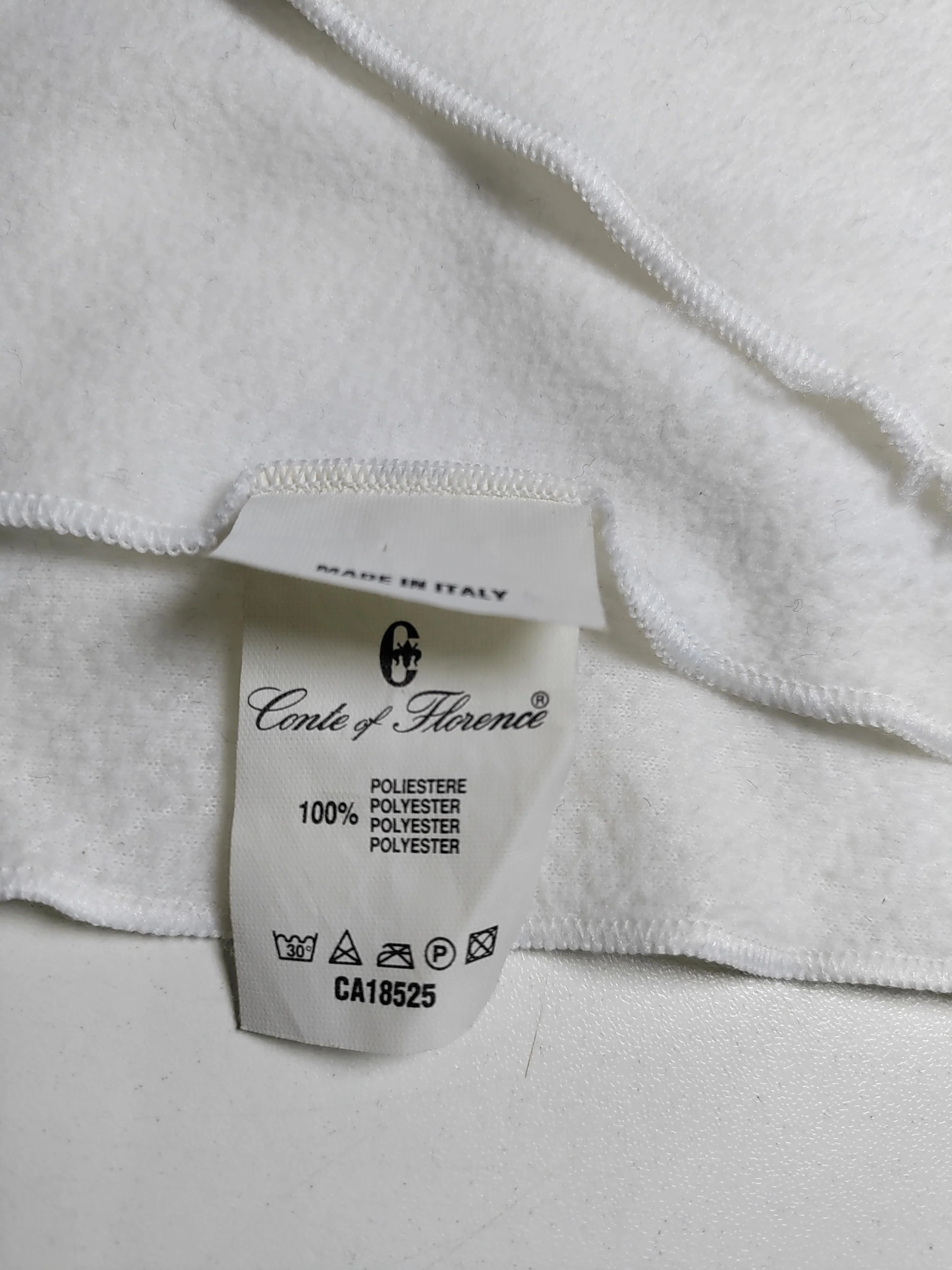 Conte Of Florence Men's Scarf White 100% Polyester Scarf - Image 6