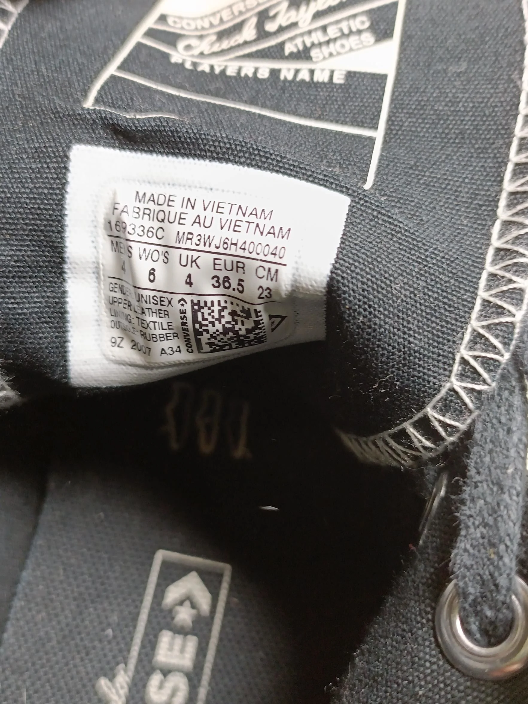 Converse Chuck Taylor All Star '70... Women's Trainers UK3.5 EU36.5 US4 in Black - Image 11