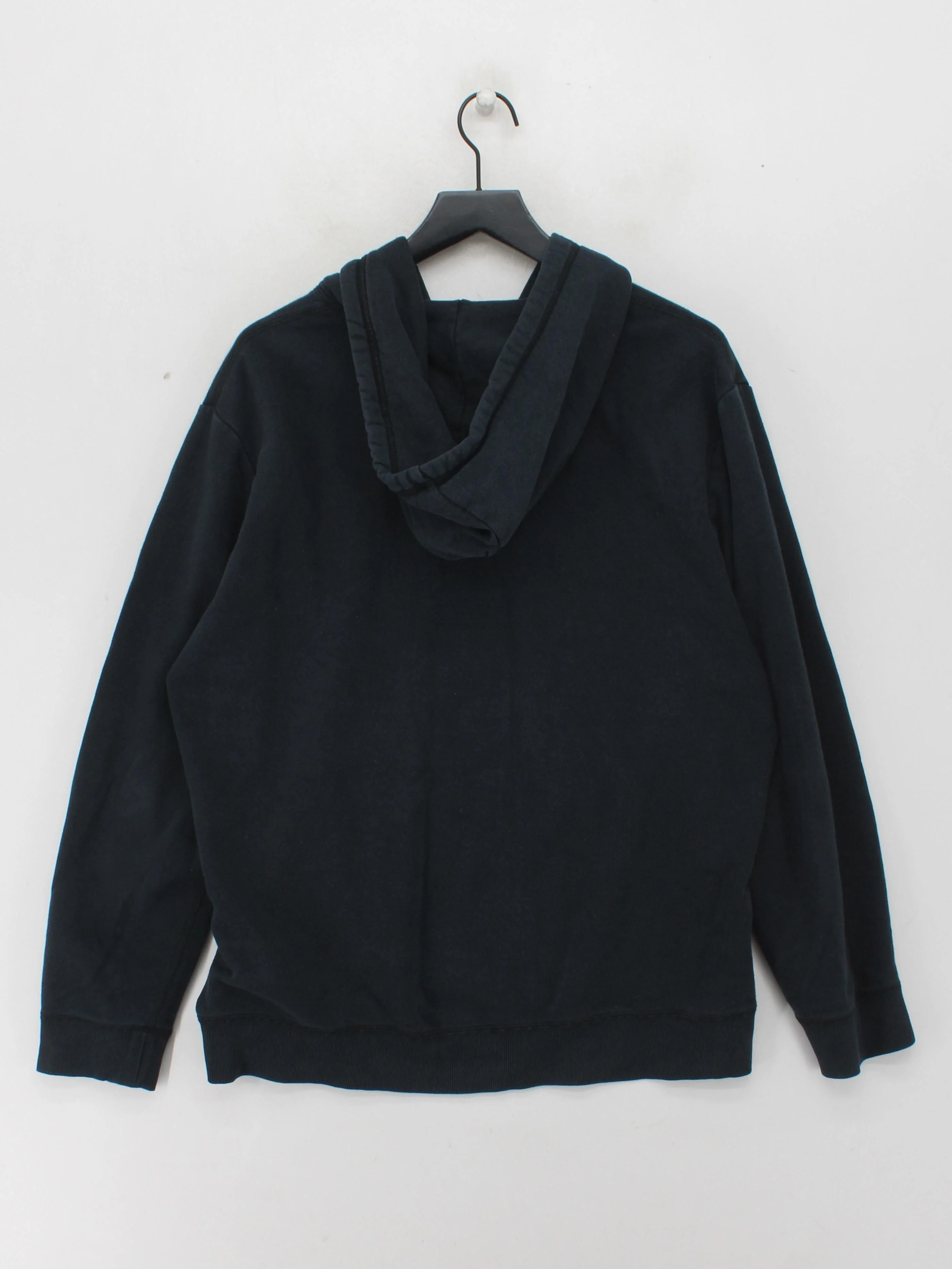 Converse Men's Hoodie XL Black Graphic Cotton with Polyester, Elastane Pullover - Image 2