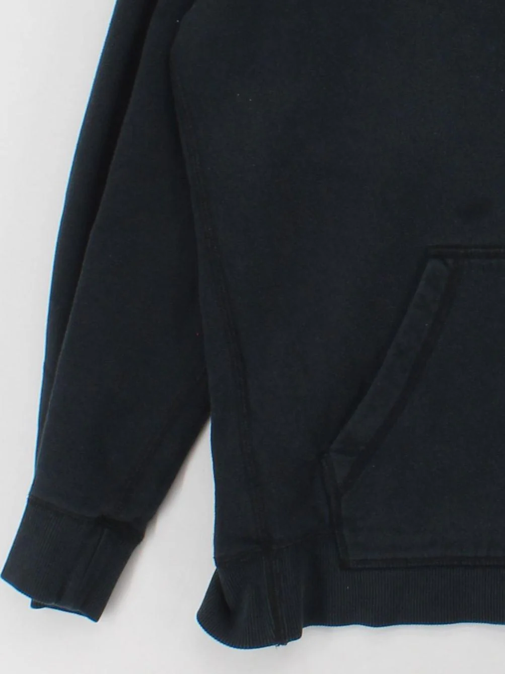 Converse Men's Hoodie XL Black Graphic Cotton with Polyester, Elastane Pullover - Image 4