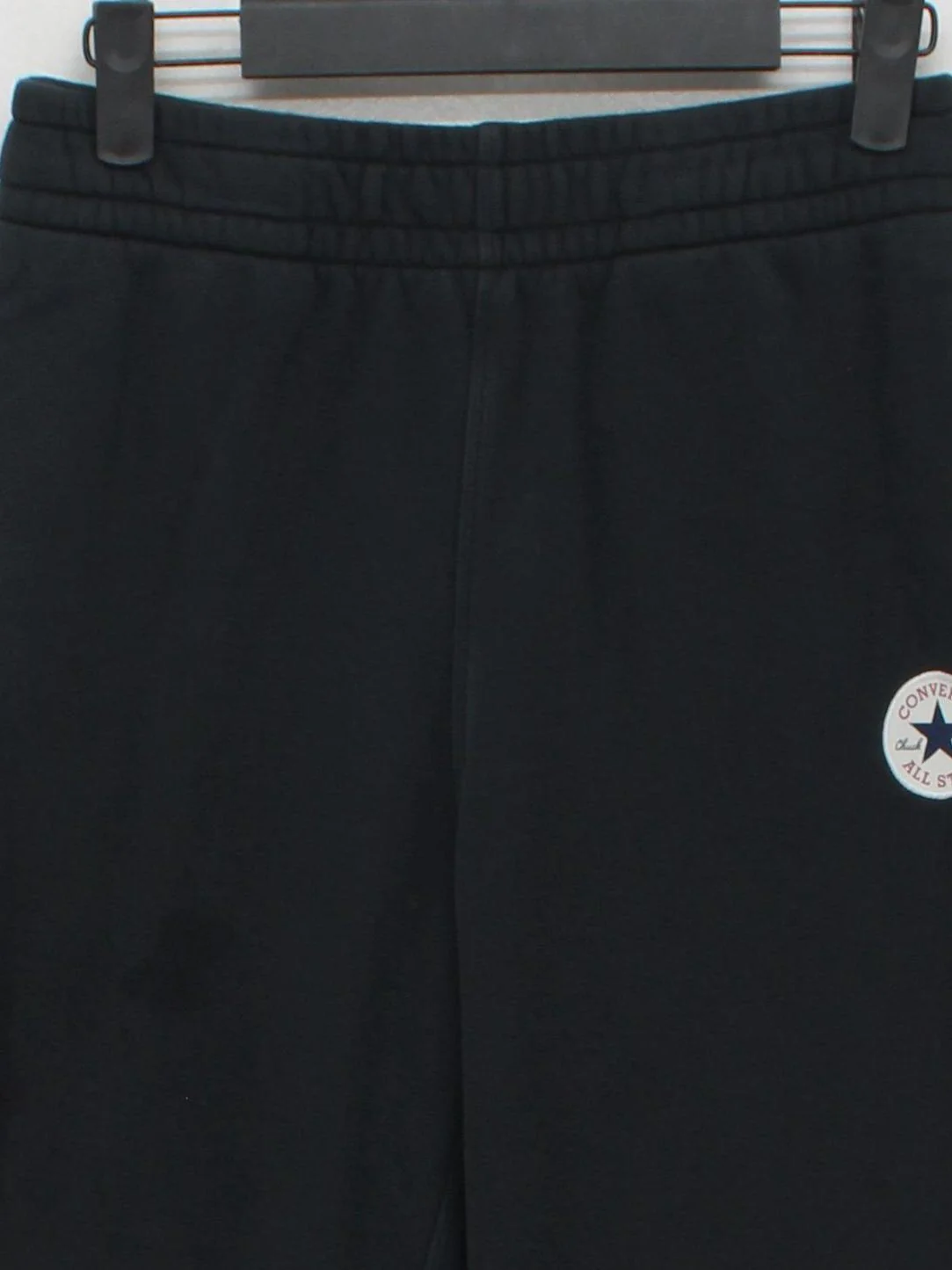 Converse Men's Sports Bottoms S Black Cotton with Polyester Sweatpants - Image 3