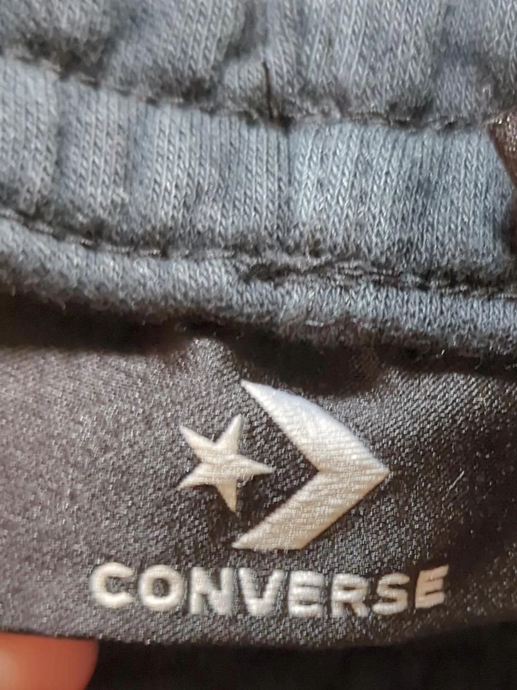 Converse Men's Sports Bottoms S Black Cotton with Polyester Sweatpants - Image 6