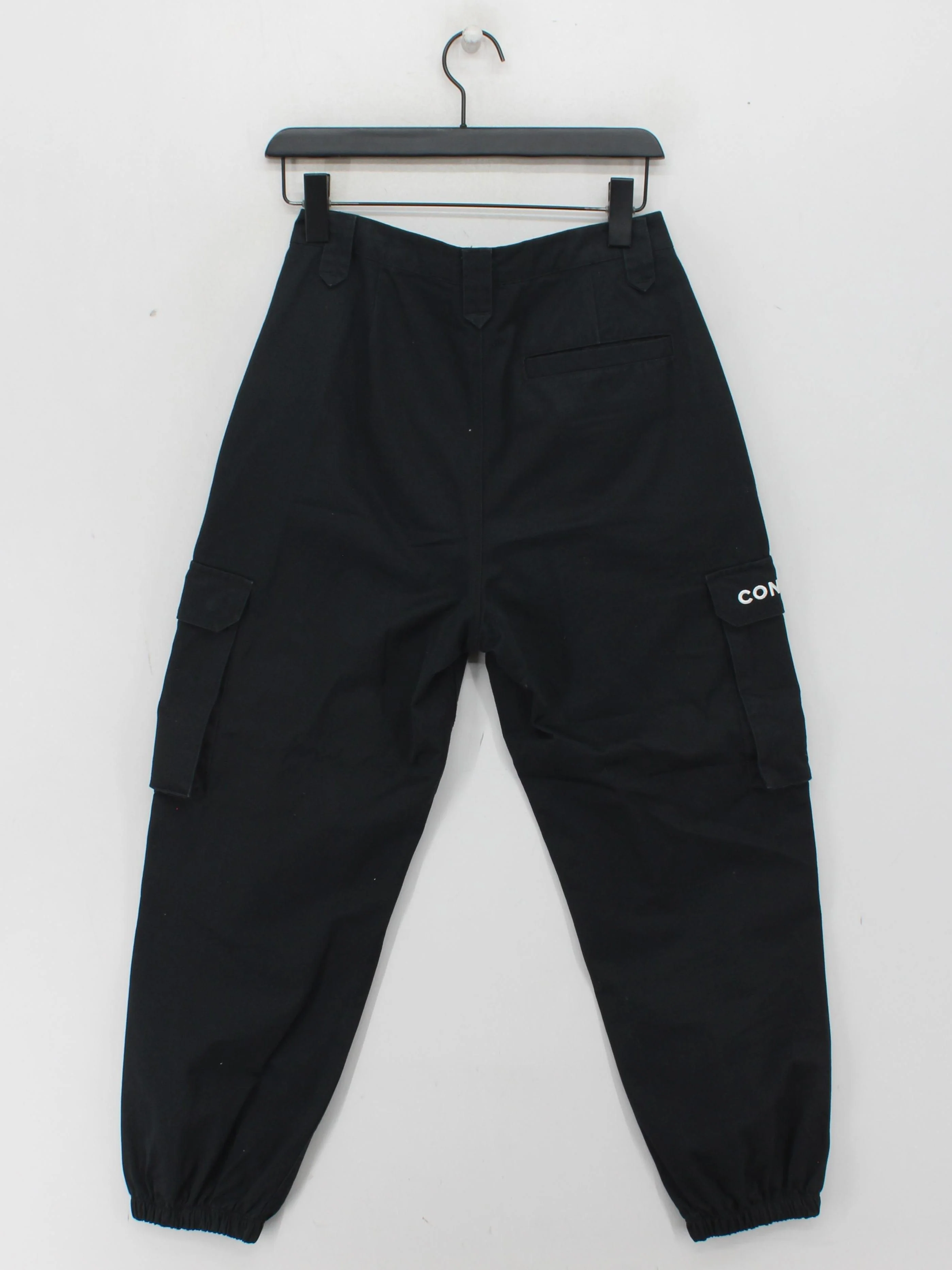 Converse Men's Sports Bottoms W 28 in Black Cotton with Polyester Sweatpants - Image 2