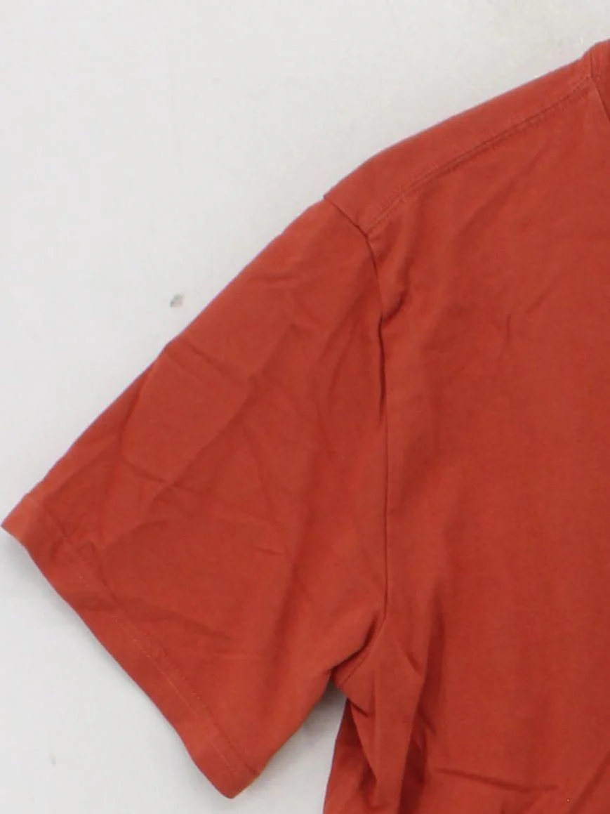 Converse Men's T-Shirt M Orange 100% Cotton Basic - Image 4
