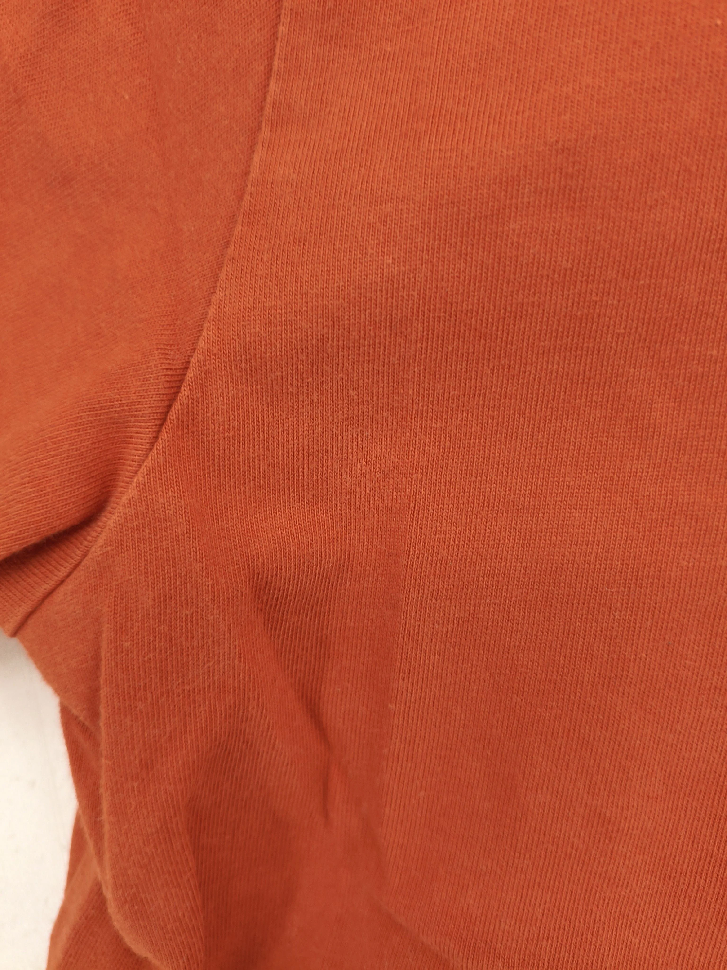 Converse Men's T-Shirt M Orange 100% Cotton Basic - Image 6