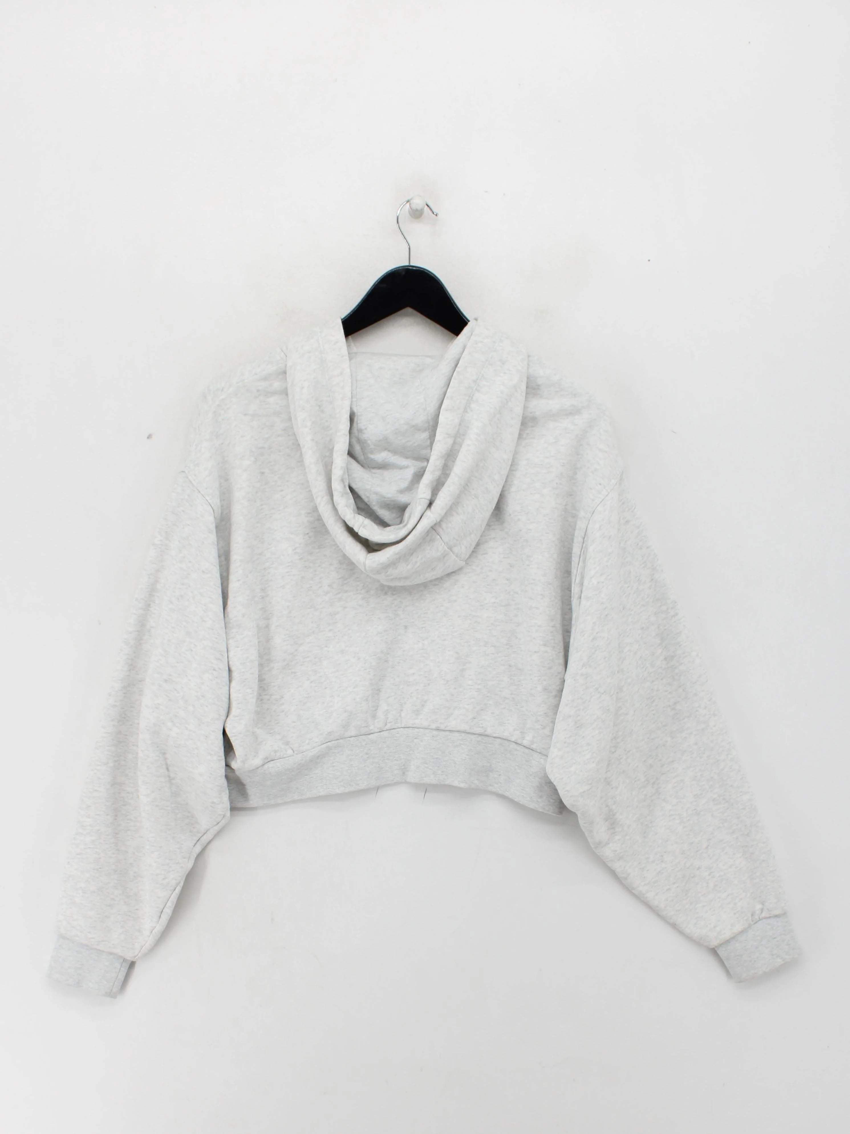 Converse Women's Hoodie S Grey Cotton with Polyester Pullover - Image 2