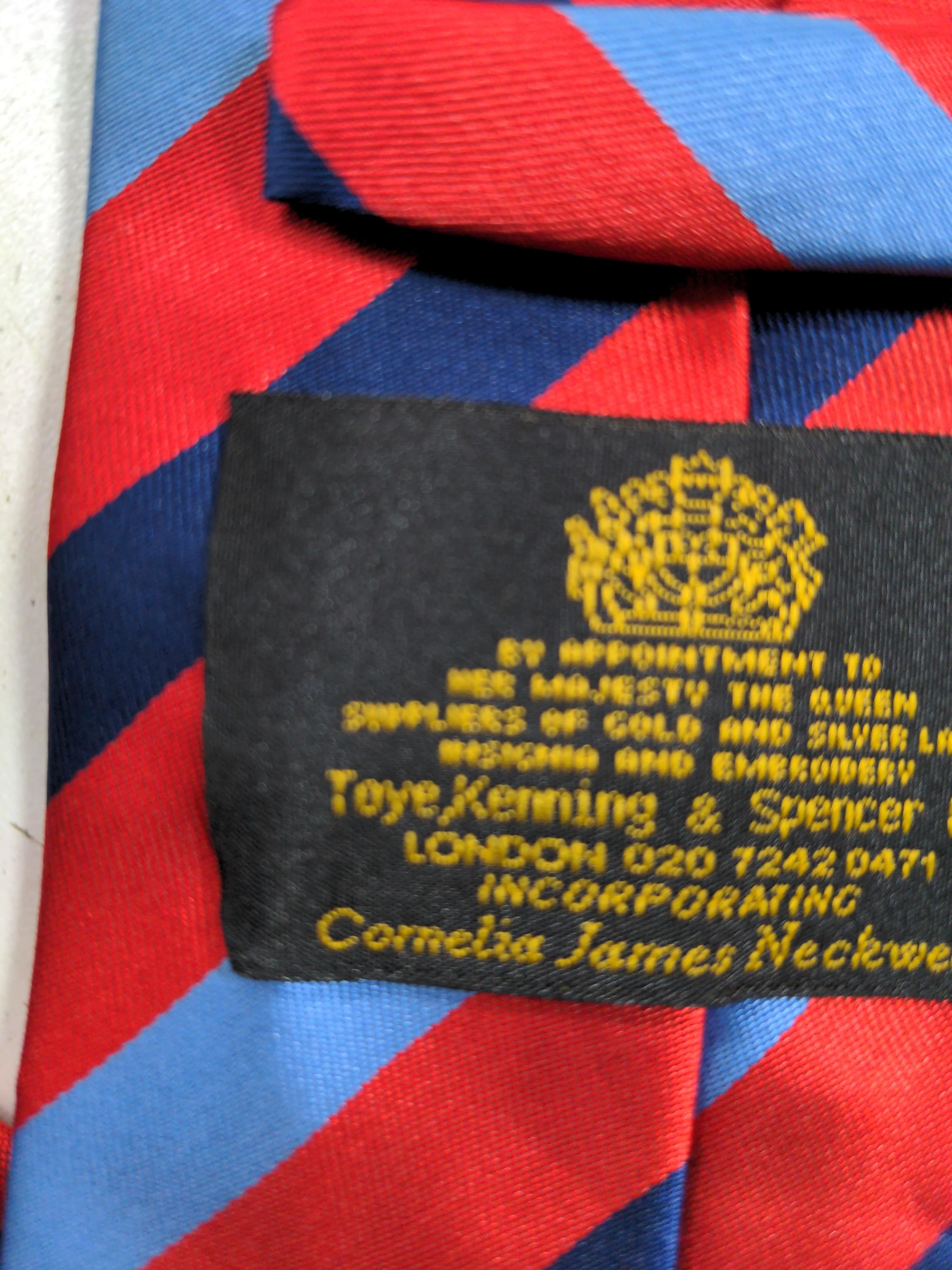 CORNELIA JAMES Men's Tie Multi Striped 100% Polyester - Image 5