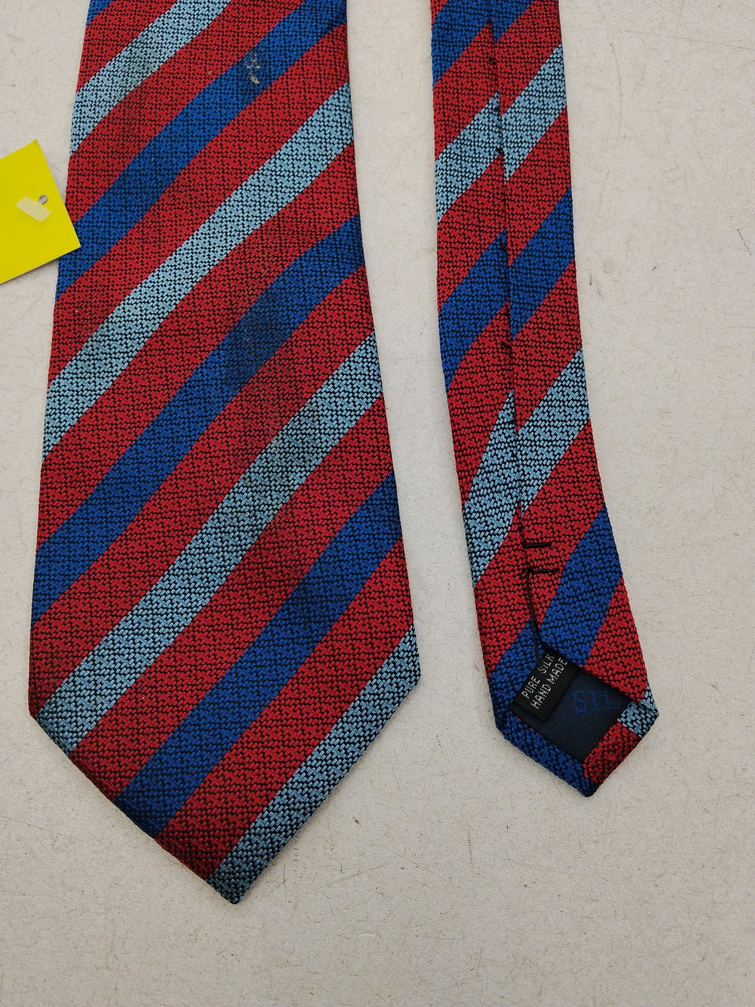 CORNELIA JAMES Men's Tie Multi Striped 100% Silk - Image 4