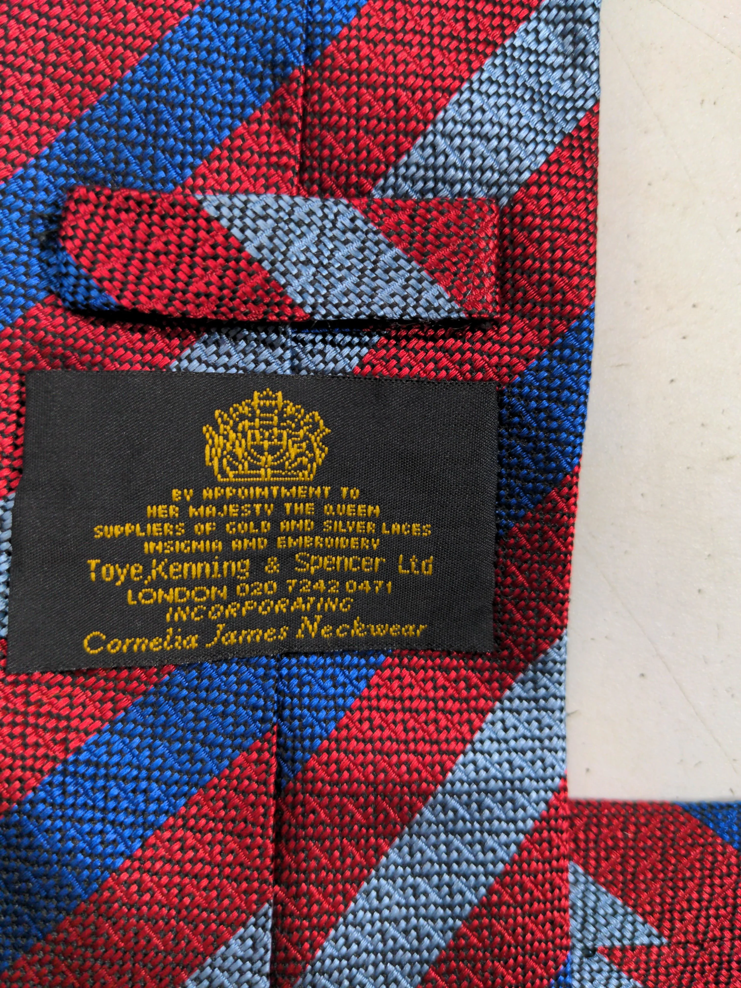 CORNELIA JAMES Men's Tie Multi Striped 100% Silk - Image 6