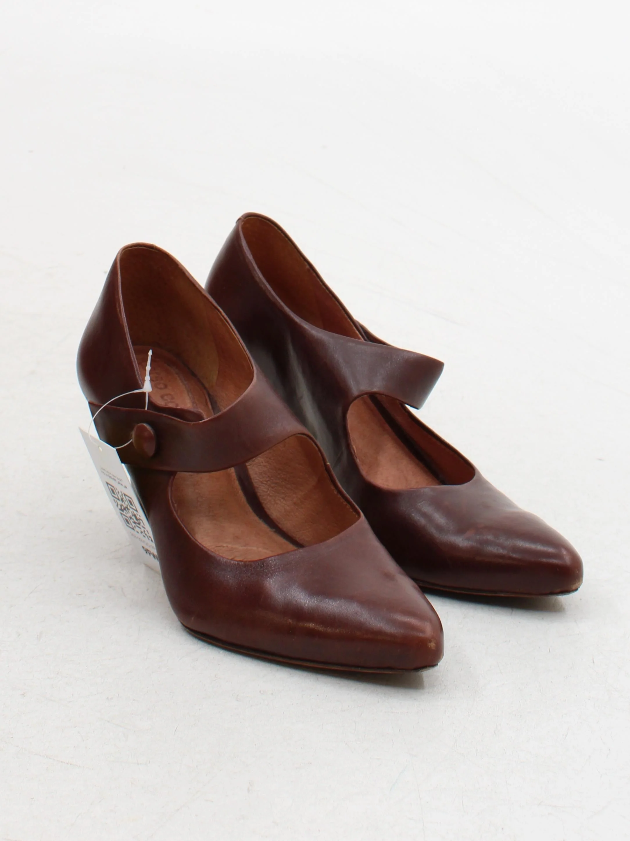 Corso Como Women's Heels UK 3 Brown 100% Leather Court - Image 4
