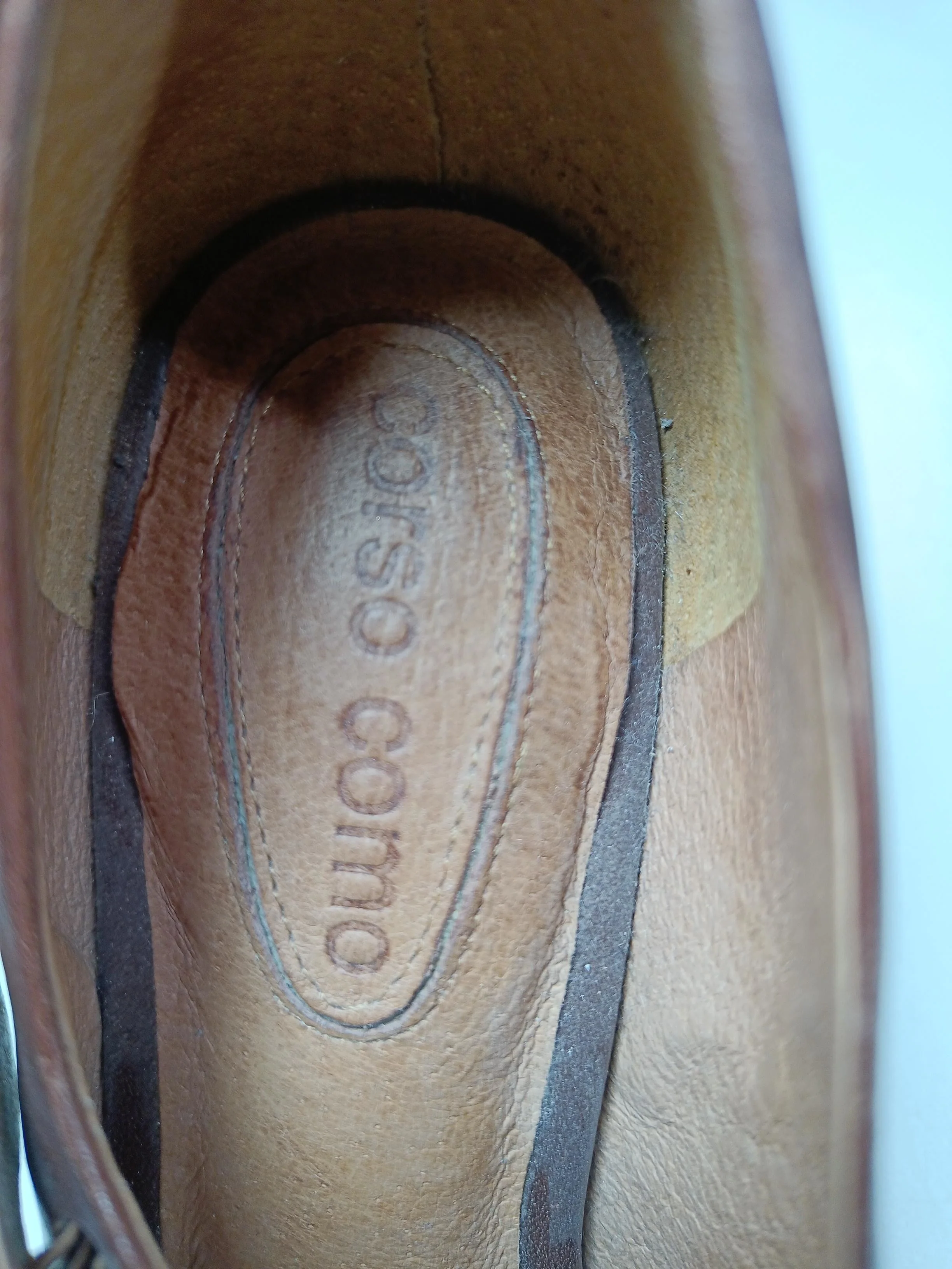Corso Como Women's Heels UK 3 Brown 100% Leather Court - Image 9