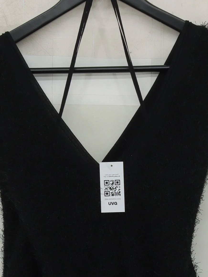 COS Bodycon Mini Dress M in Black - Image 3