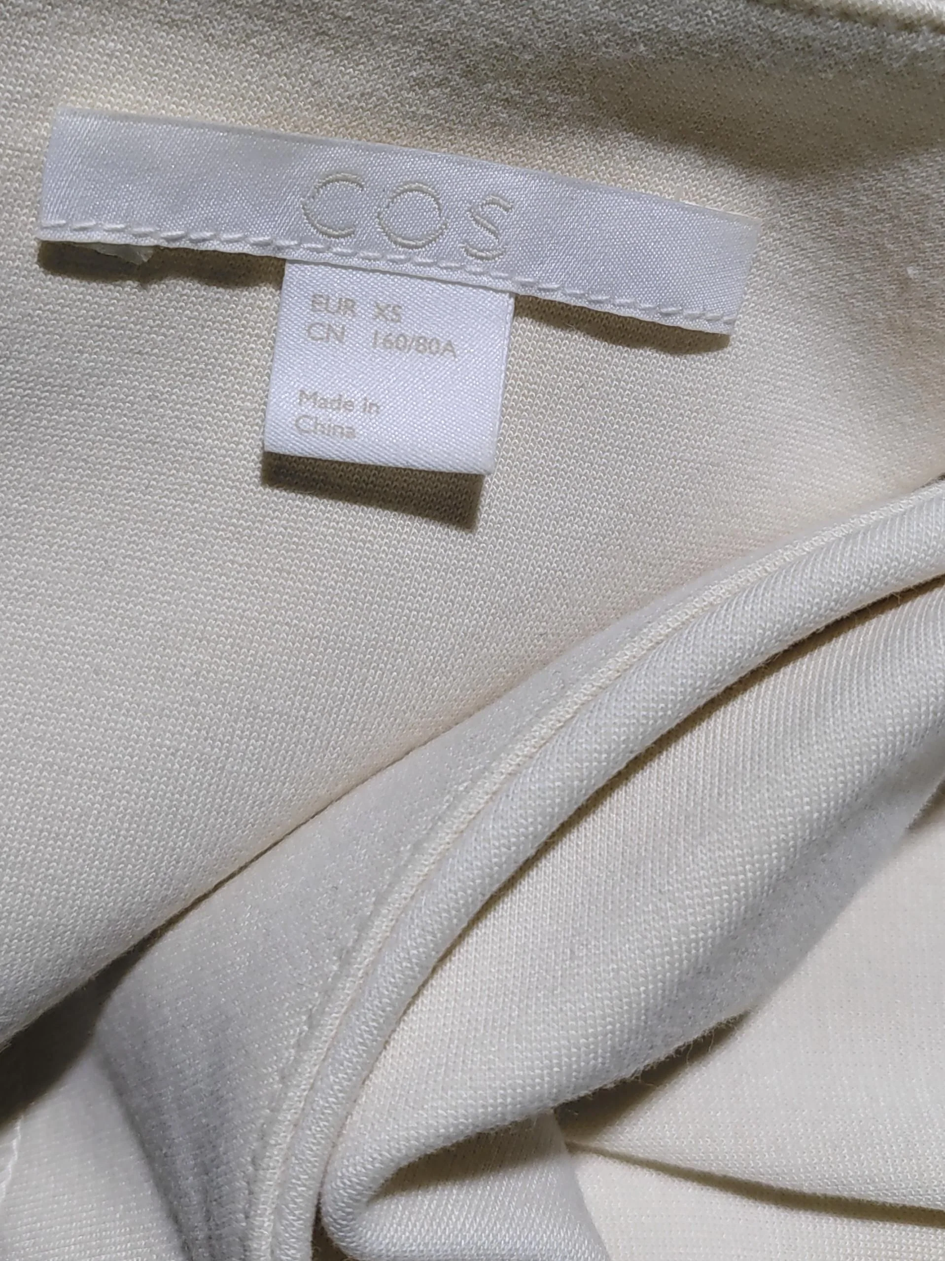 COS Bodycon Mini Dress XS in Cream - Image 5