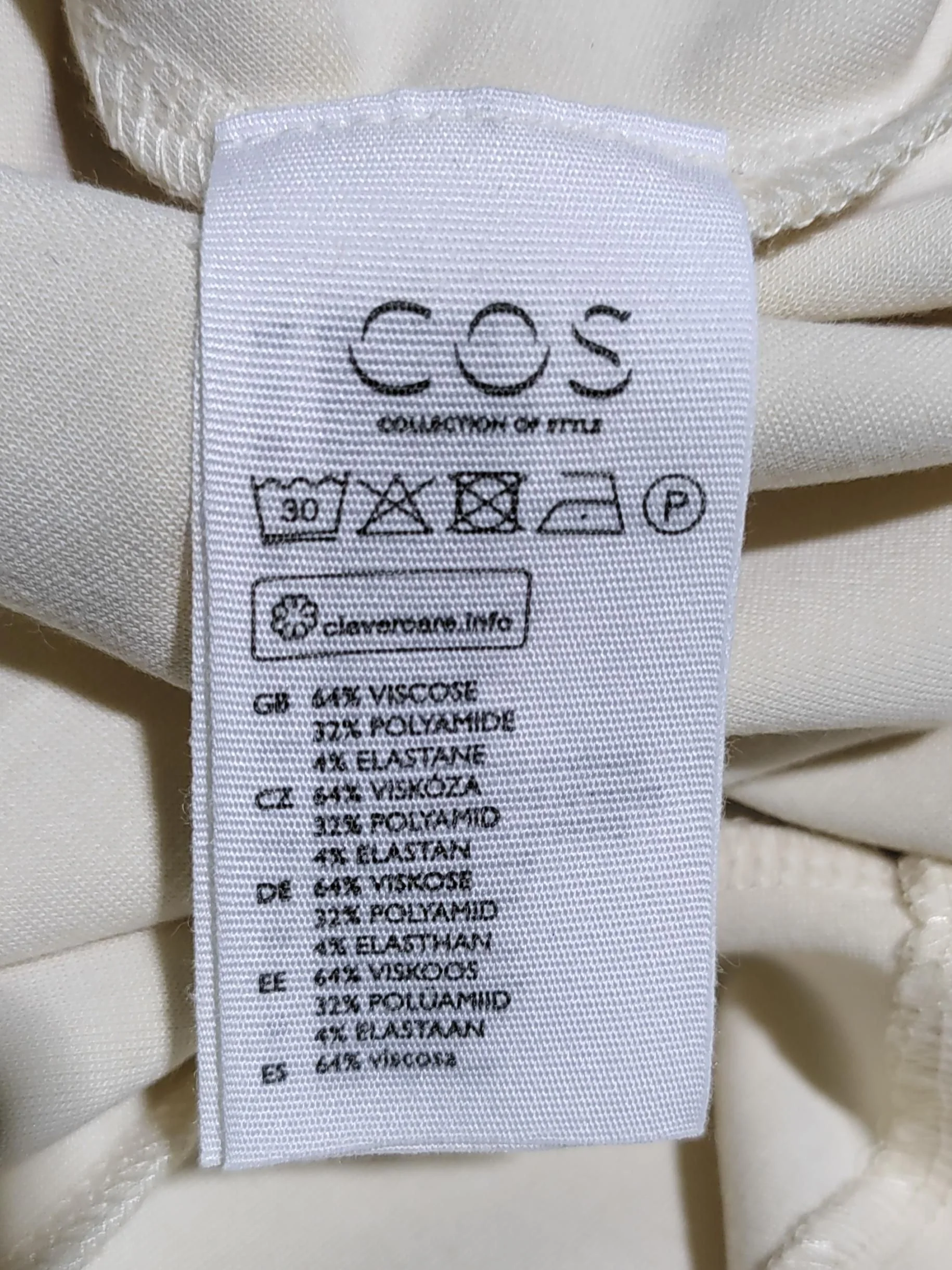 COS Bodycon Mini Dress XS in Cream - Image 6