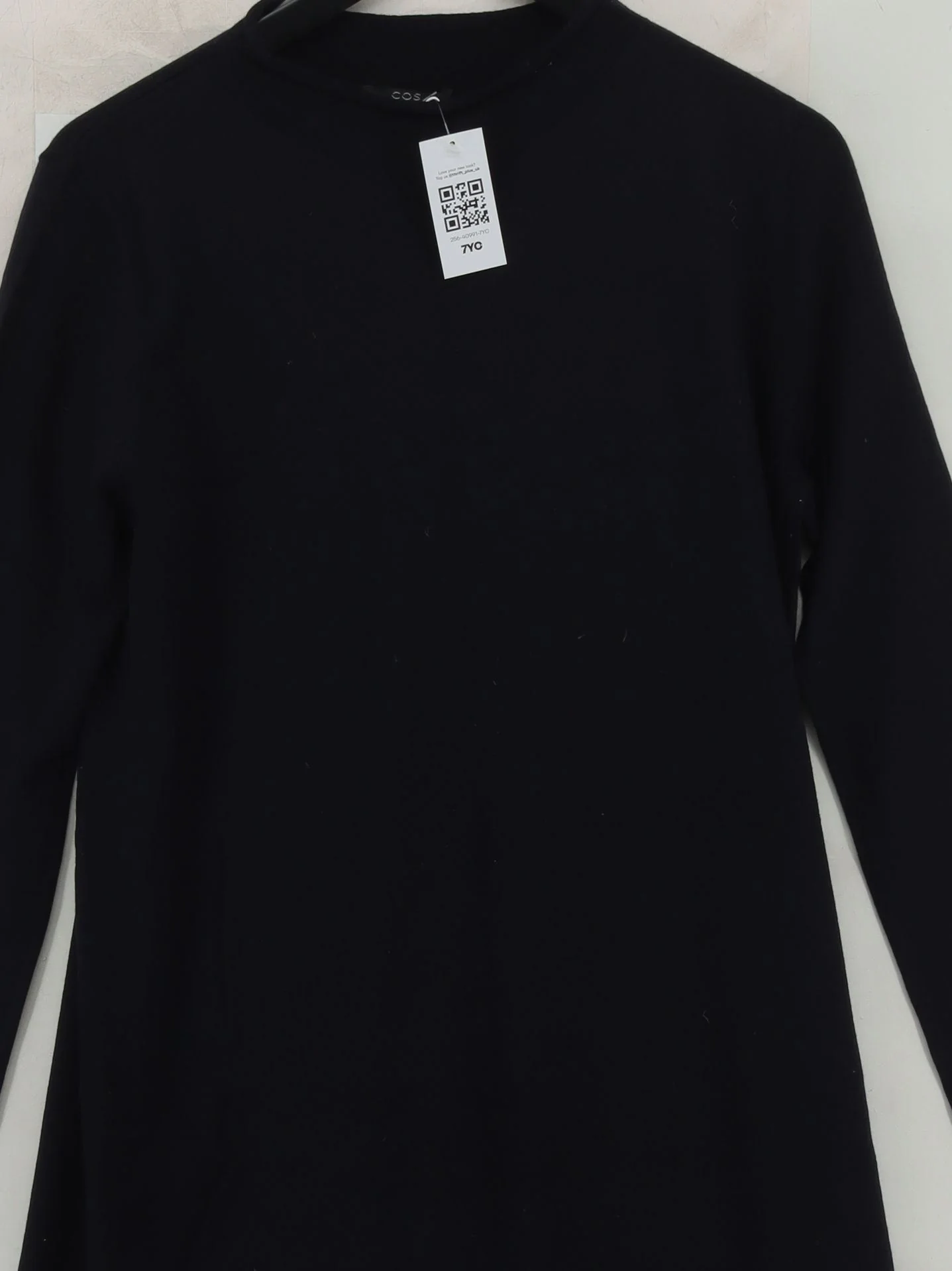 COS Jumper Midi Dress M in Black - Image 3