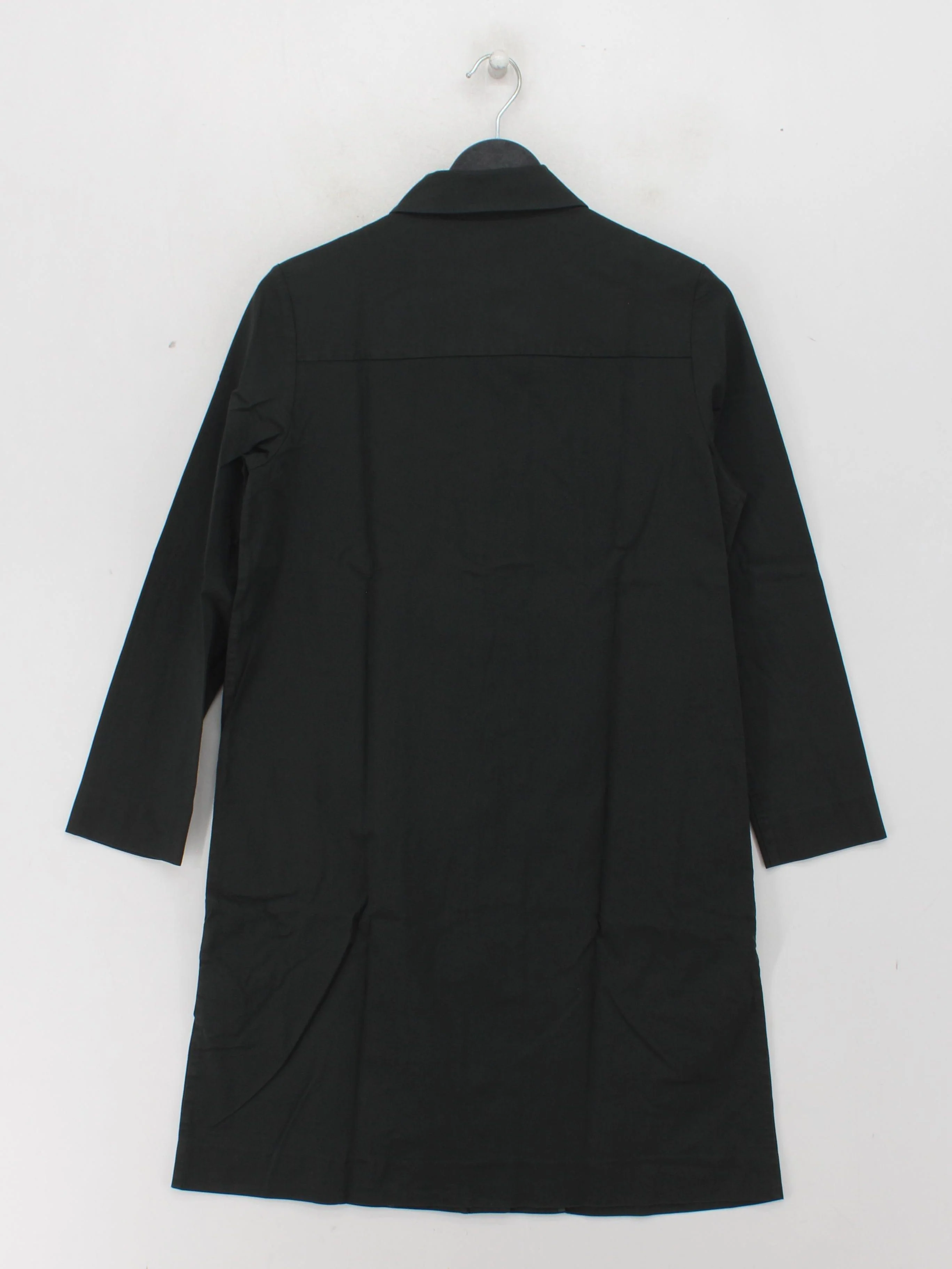COS Men's Coat Chest: 36 in Black 100% Cotton Trench Coat - Image 2