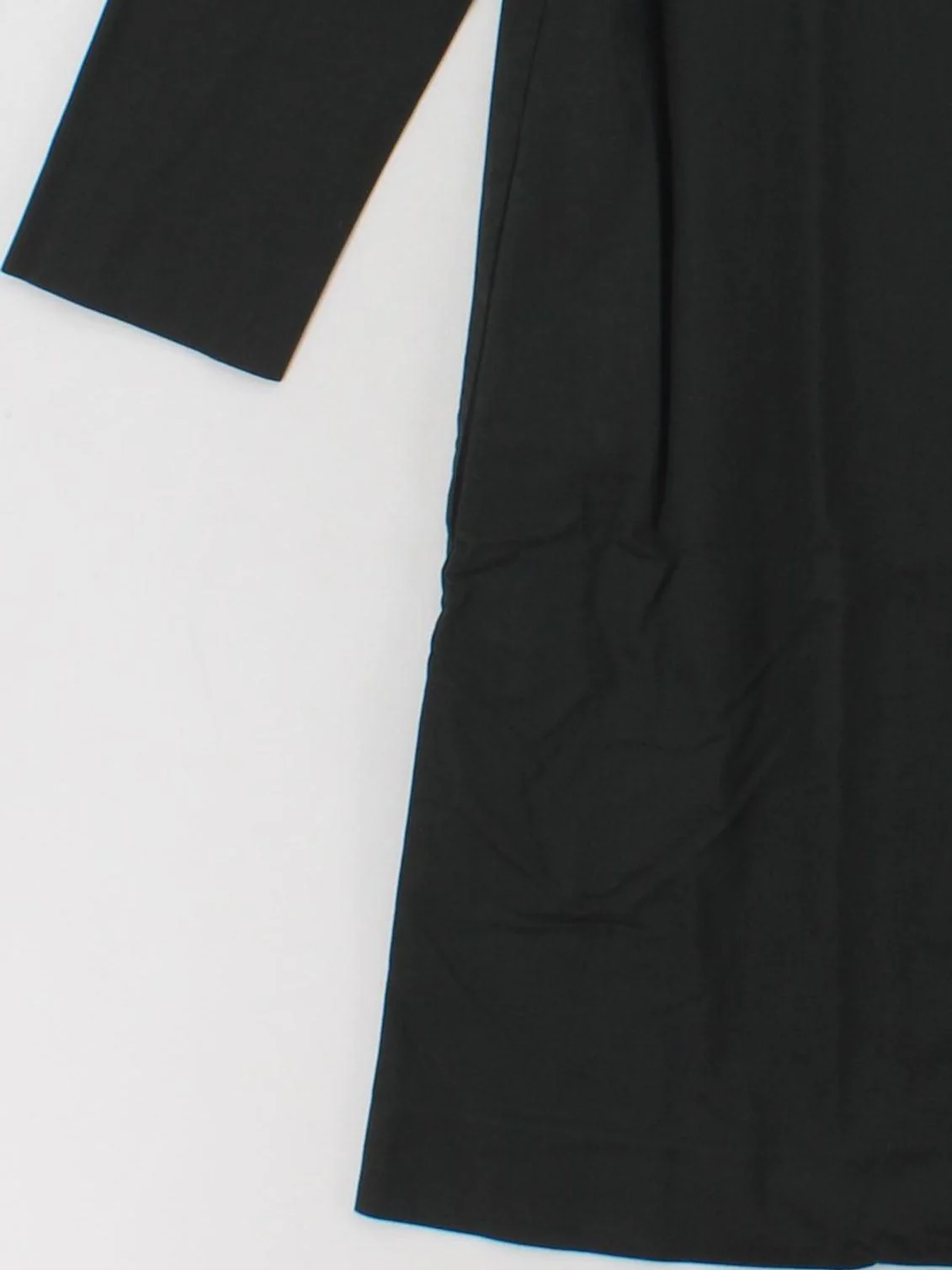 COS Men's Coat Chest: 36 in Black 100% Cotton Trench Coat - Image 4