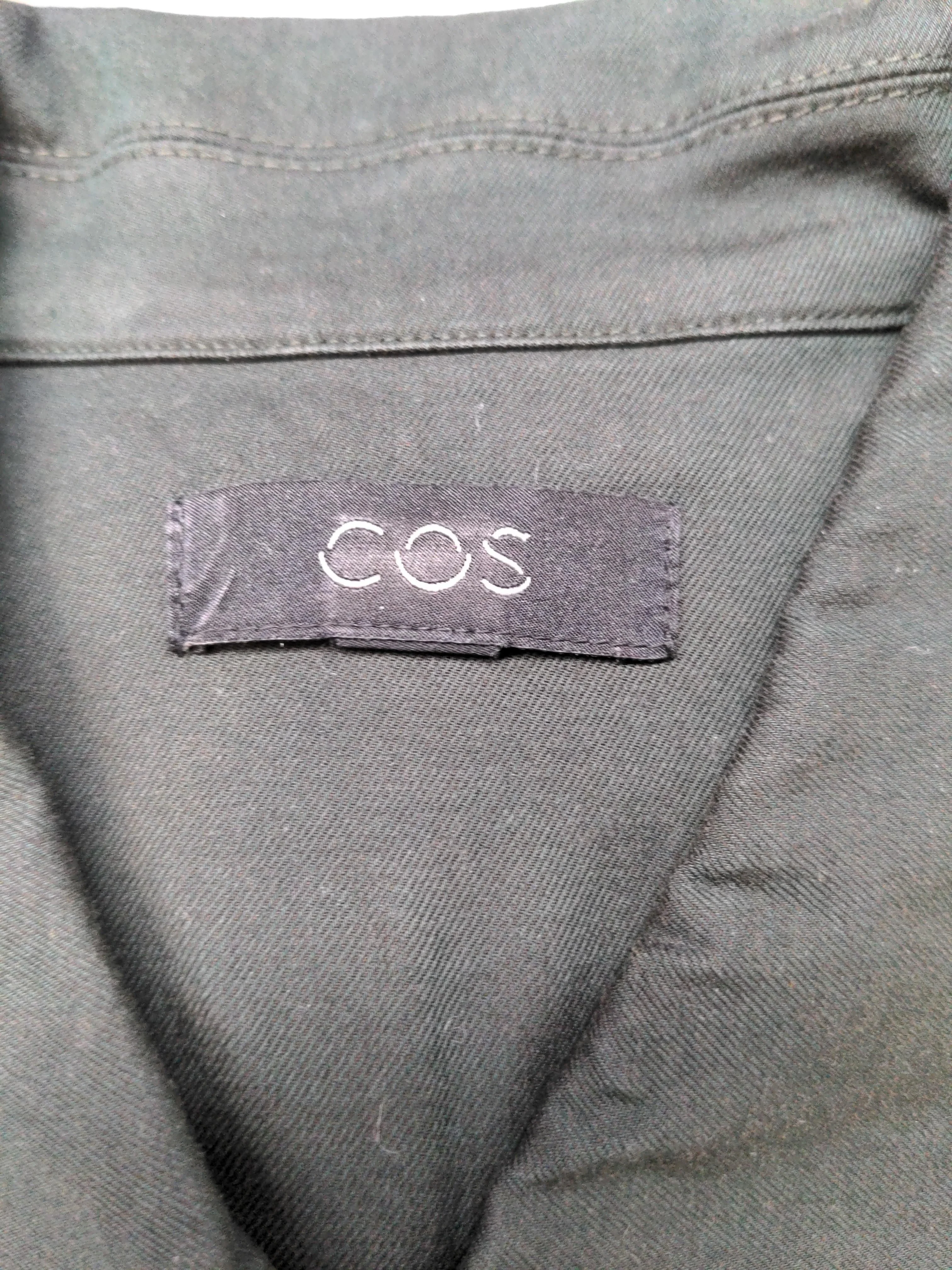COS Men's Coat Chest: 36 in Black 100% Cotton Trench Coat - Image 5