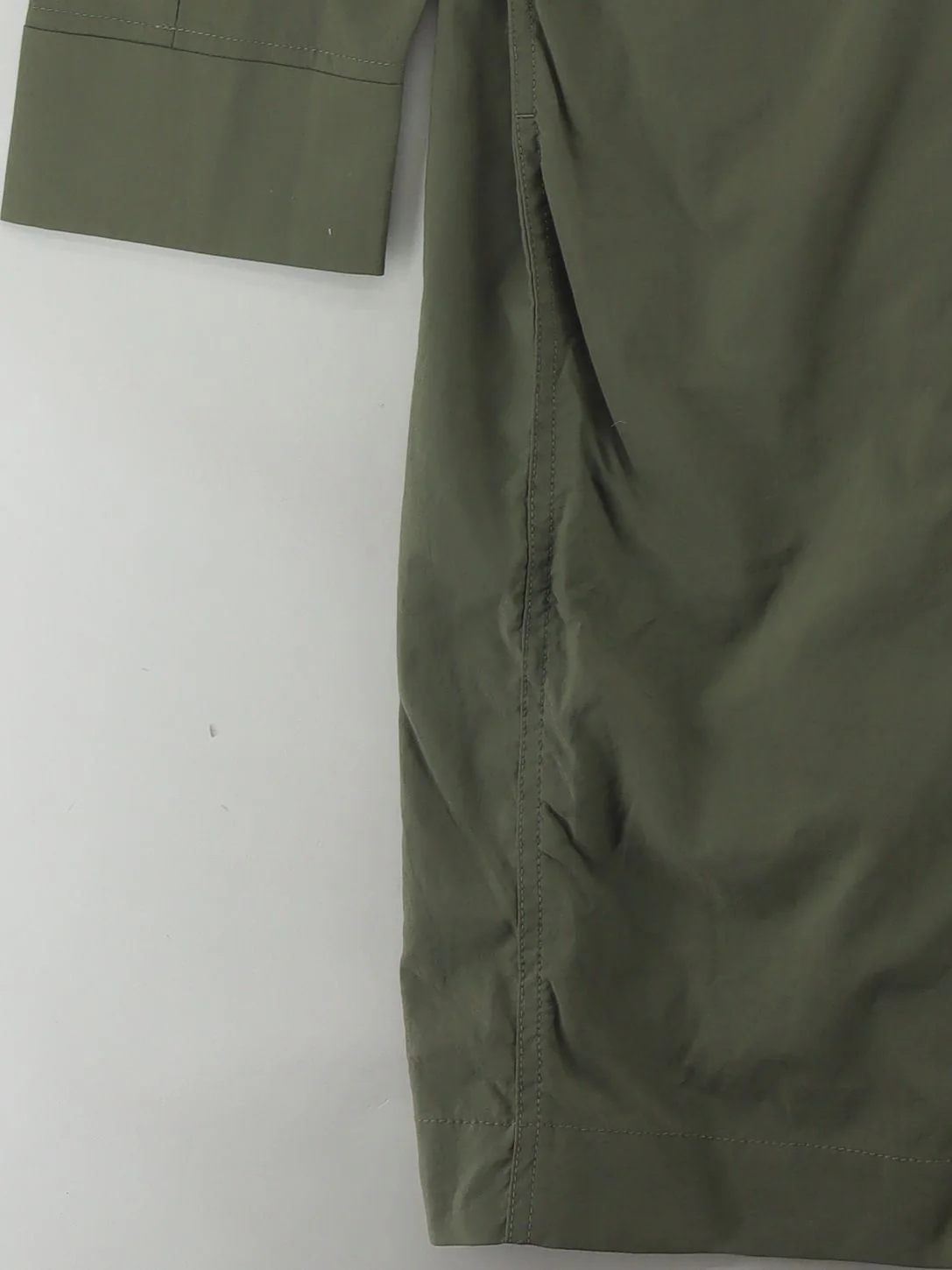 COS Men's Coat M Green Polyamide with Cotton Trench Coat - Image 4