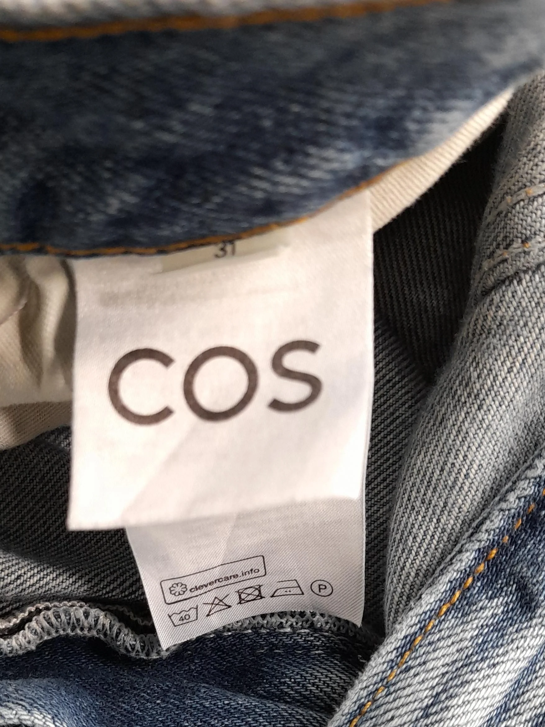 COS Men's Jeans M Blue 100% Cotton Wide-Leg - Image 5