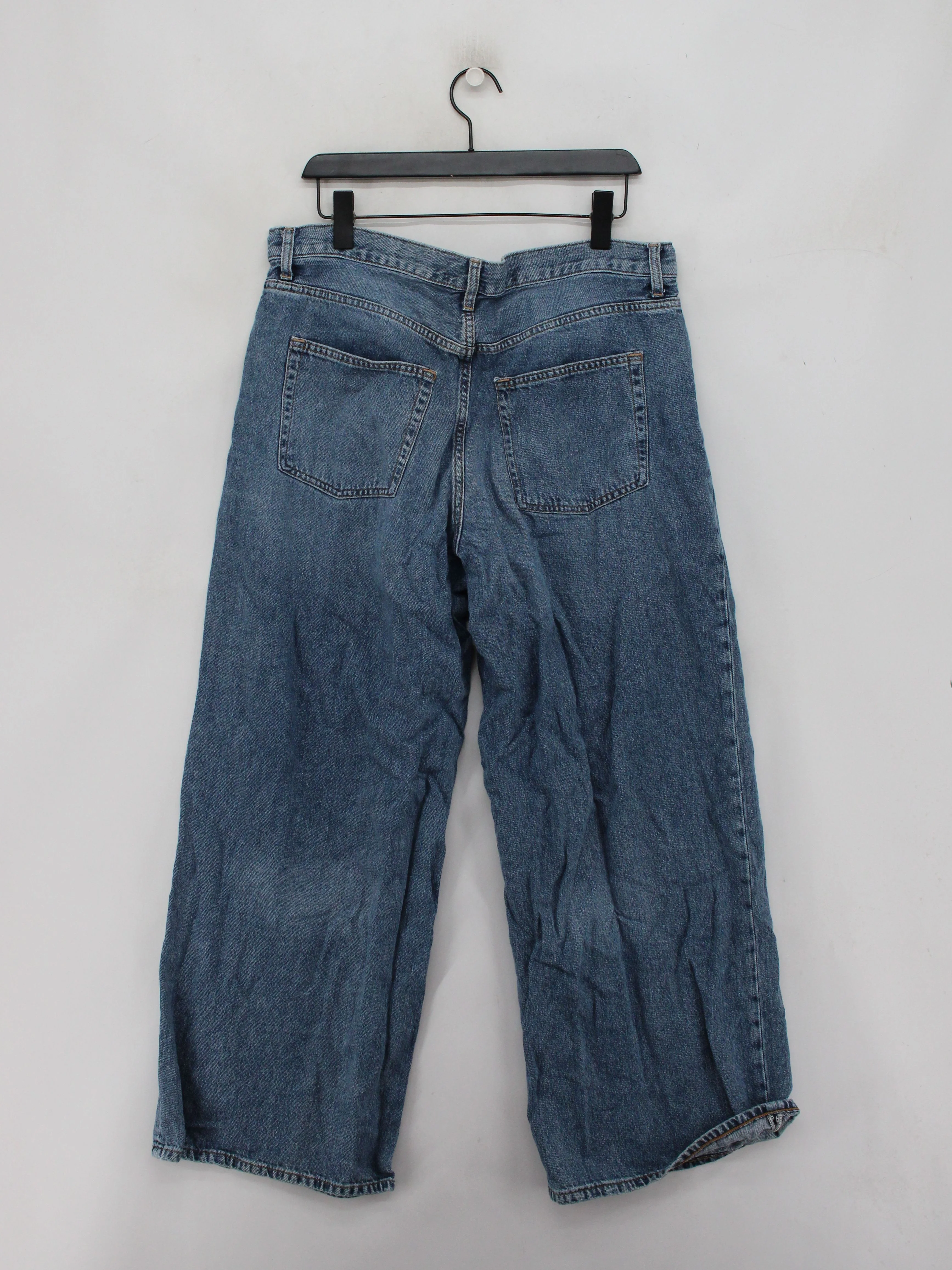 COS Men's Jeans M Blue 100% Cotton Wide-Leg - Image 2