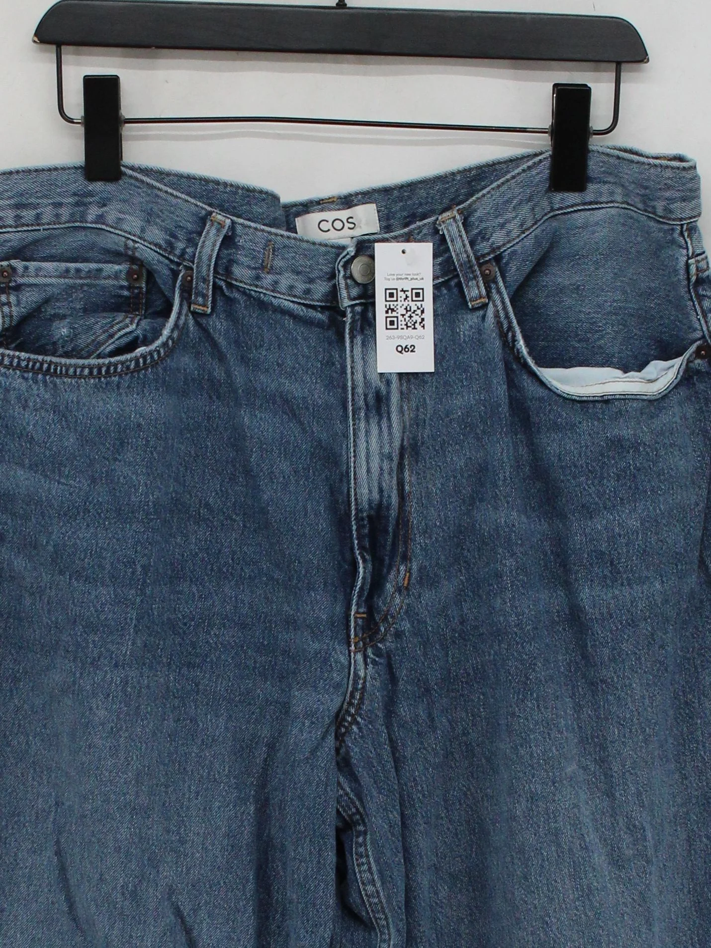 COS Men's Jeans M Blue 100% Cotton Wide-Leg - Image 3