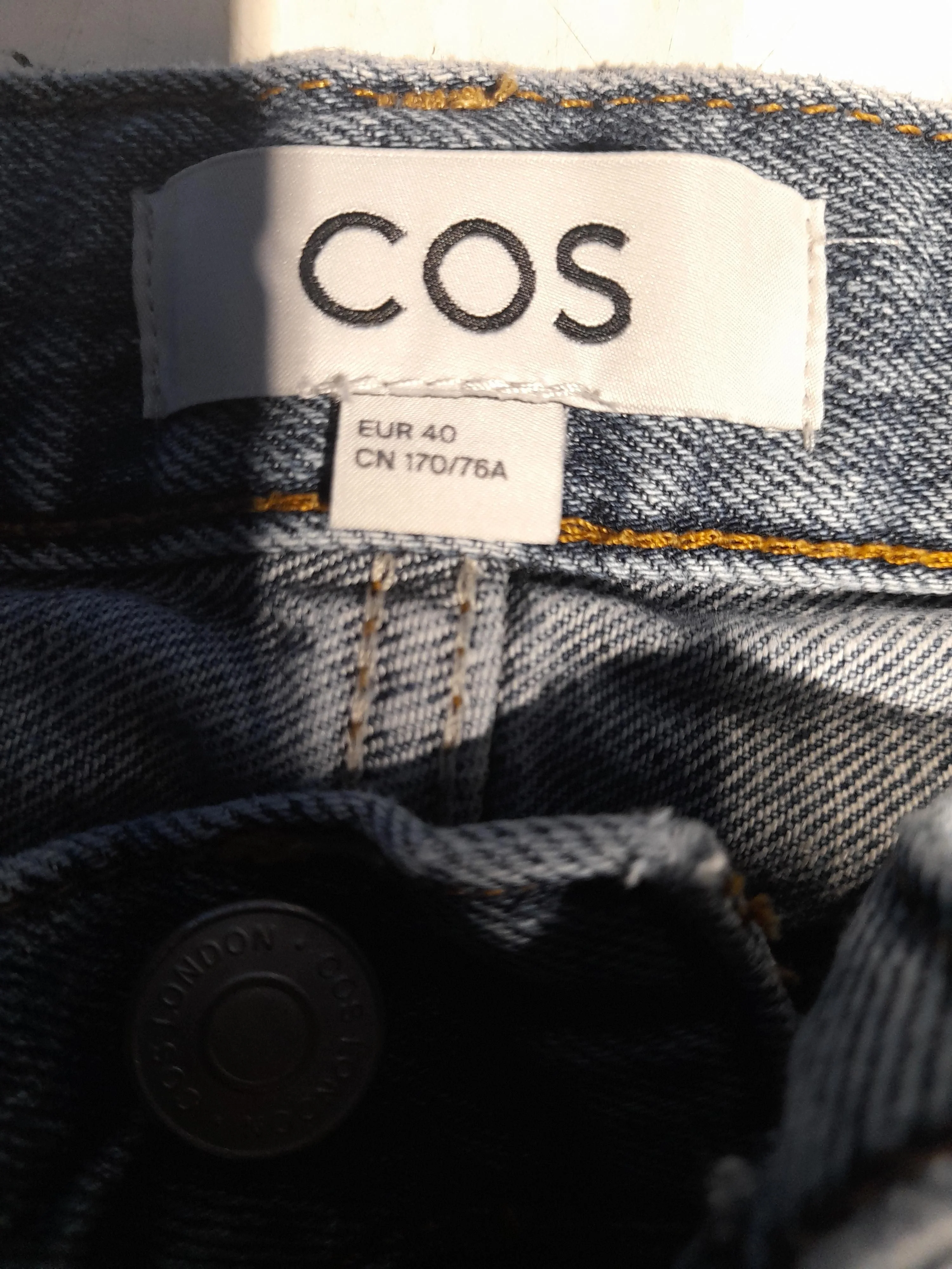 COS Men's Jeans M Blue 100% Cotton Wide-Leg - Image 5