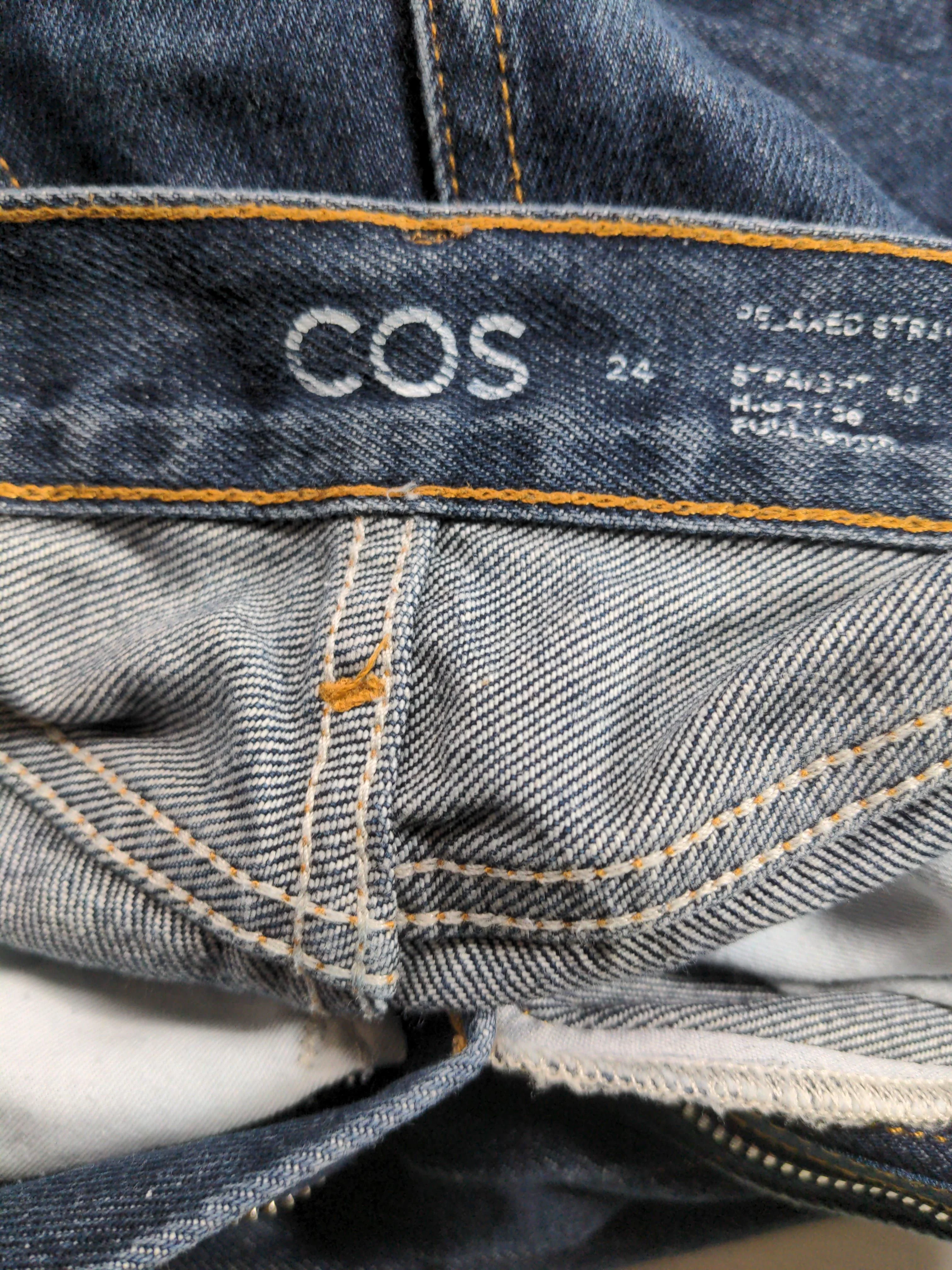 COS Men's Jeans W 24 in Blue 100% Cotton Straight - Image 5