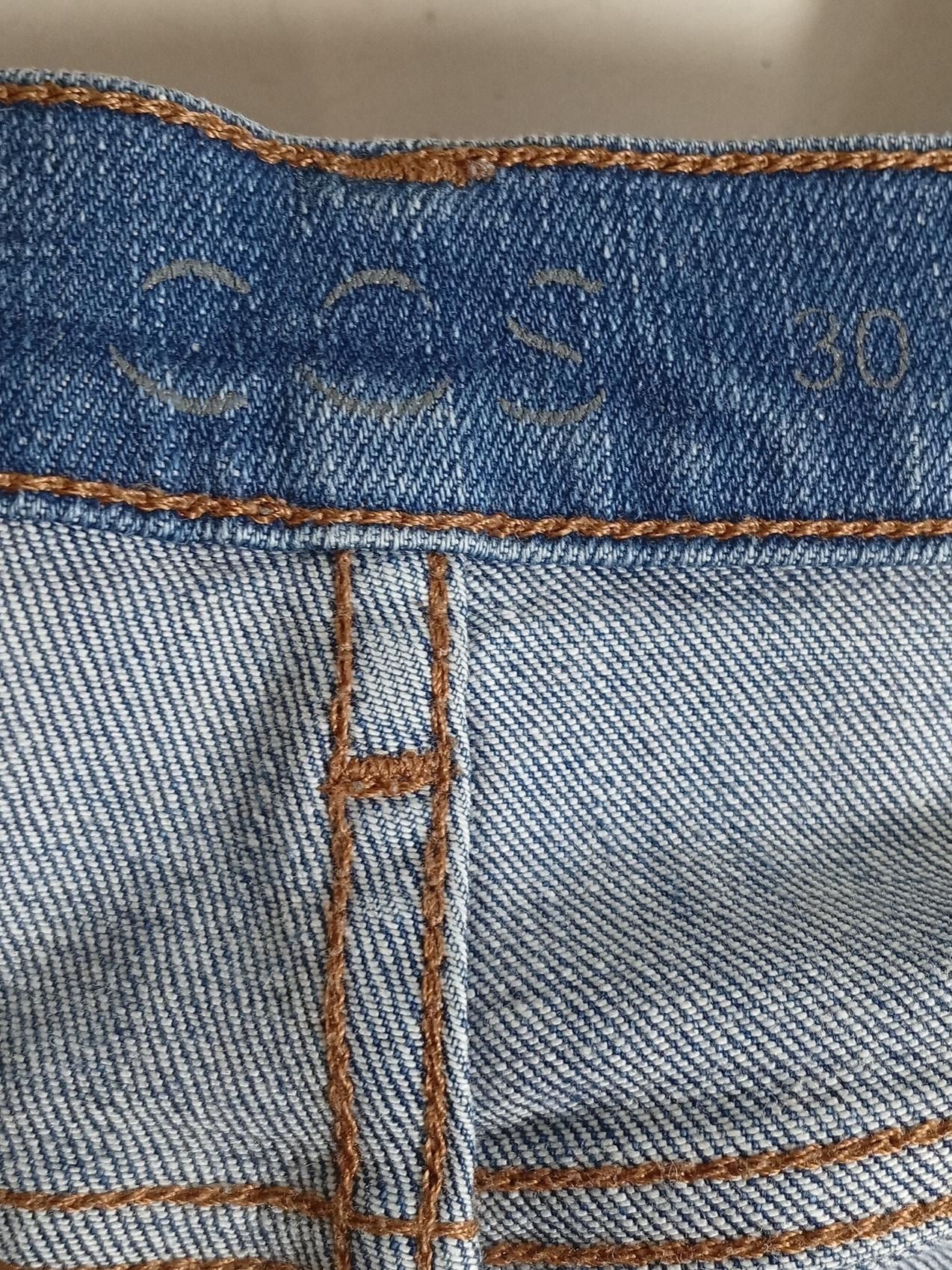 COS Men's Jeans W 30 in Blue Cotton with Elastane Skinny - Image 6
