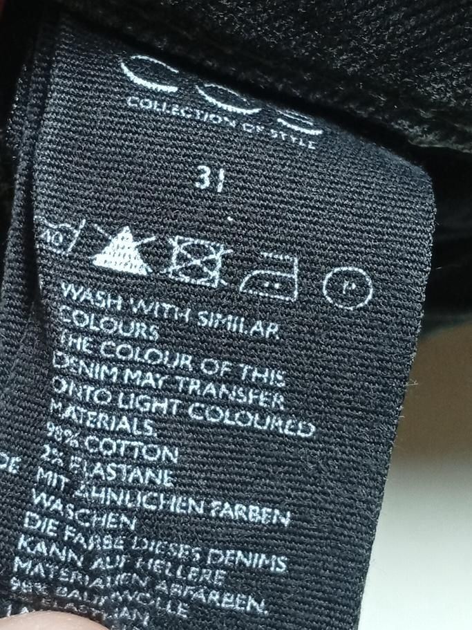 COS Men's Jeans W 31 in Black Cotton with Elastane Skinny - Image 7